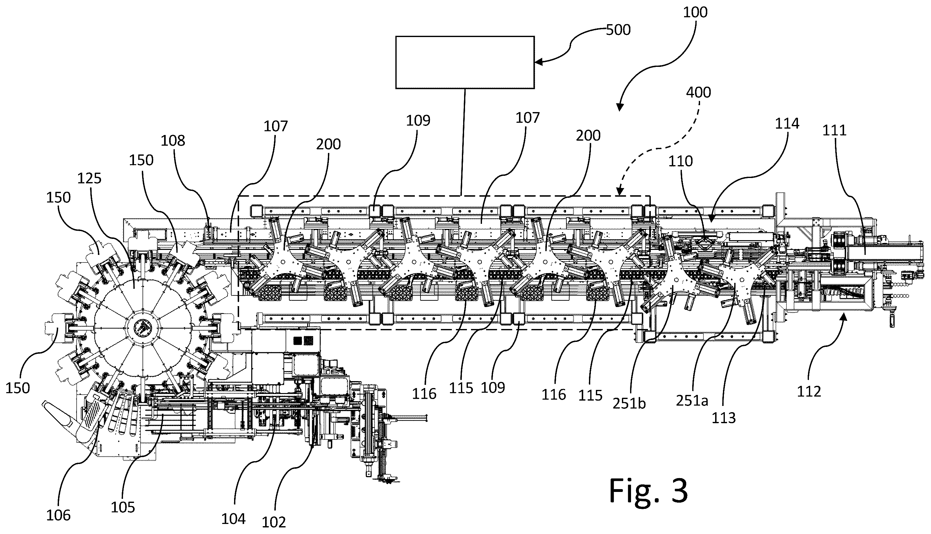 Patent US12338021 Figure 3 – Packaging device and process for articles to be packaged
