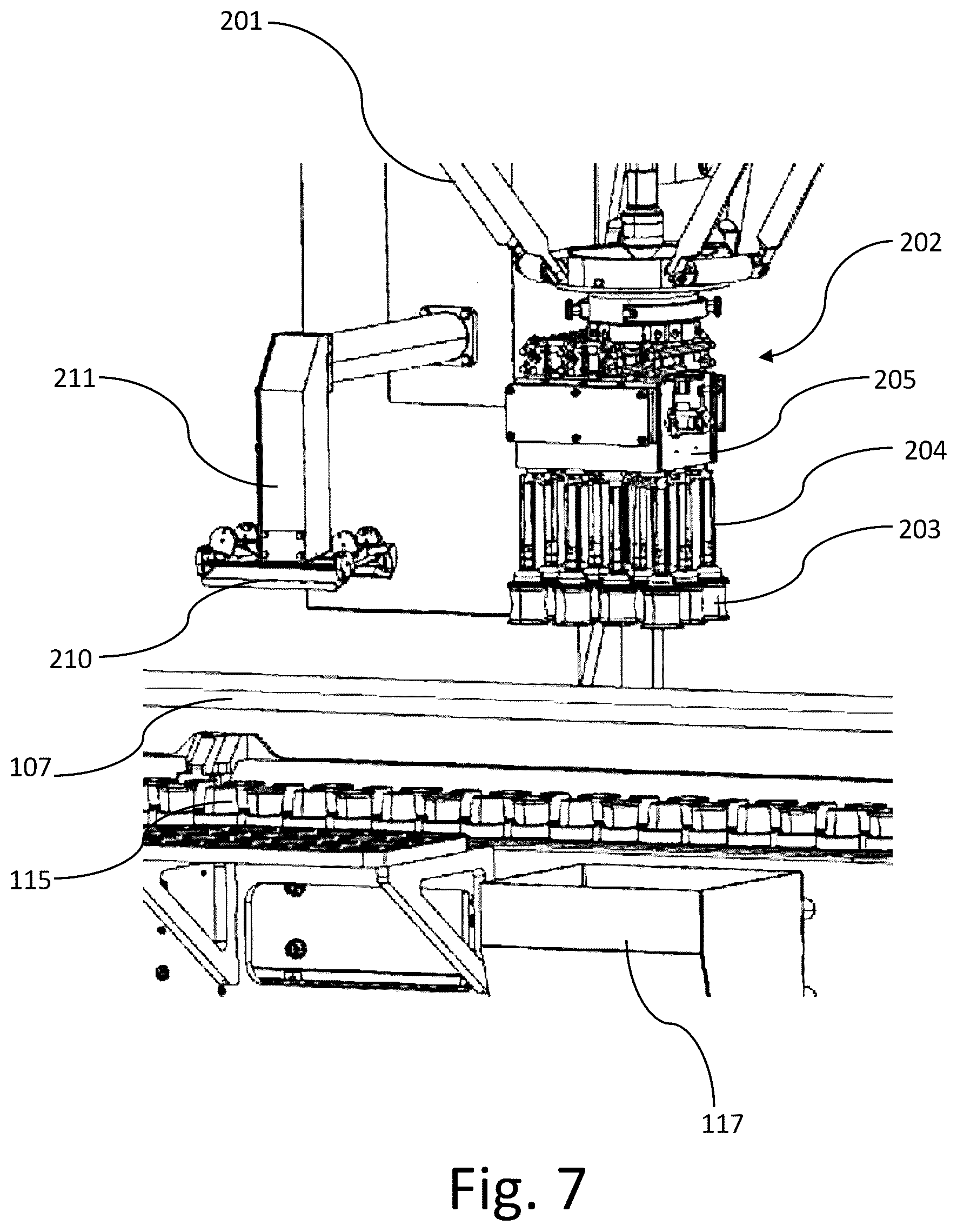 Patent US12338021 Figure 6 – Packaging device and process for articles to be packaged