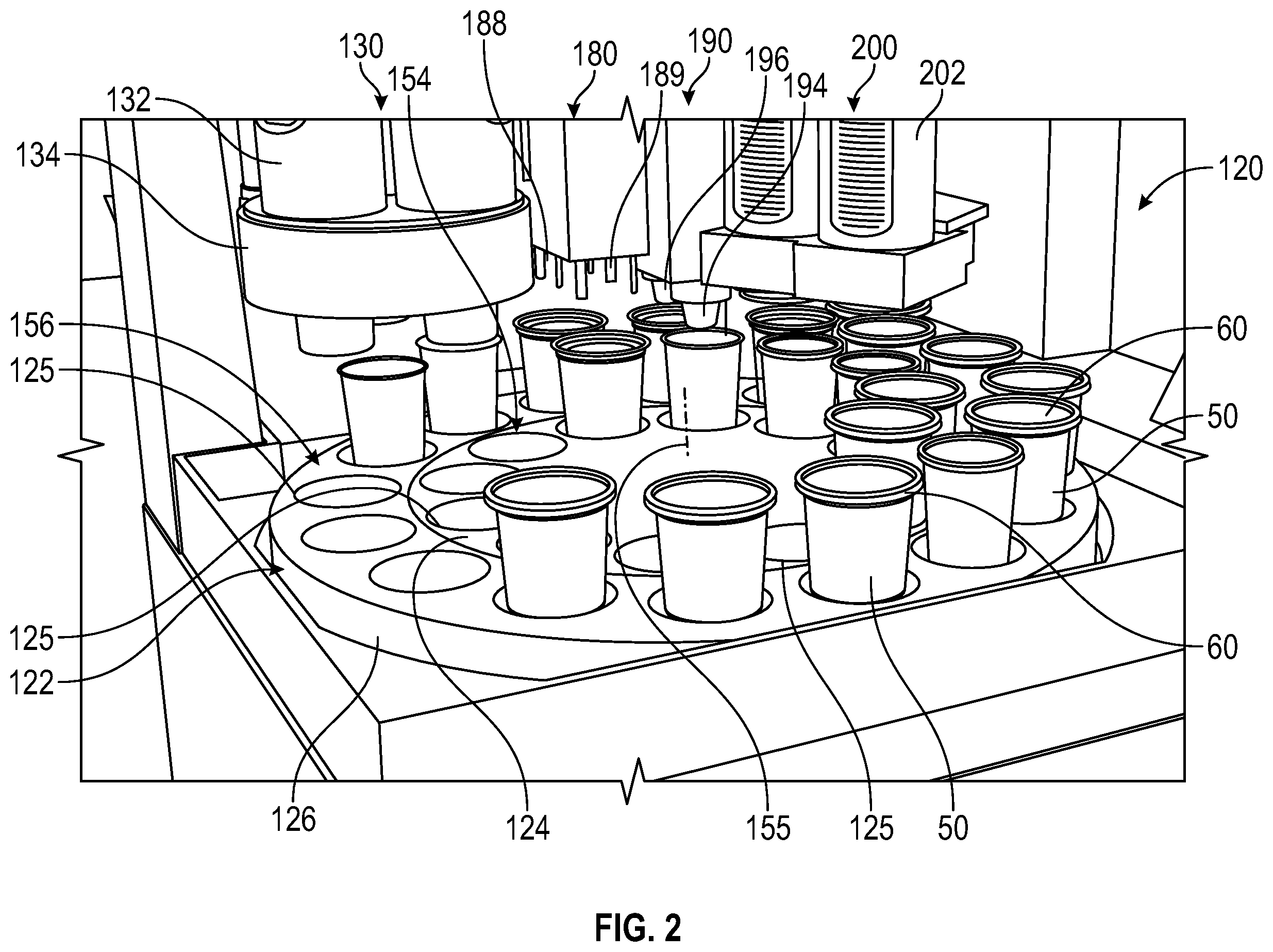 Patent US12338022 Figure 2 – Automated beverage dispenser system and method