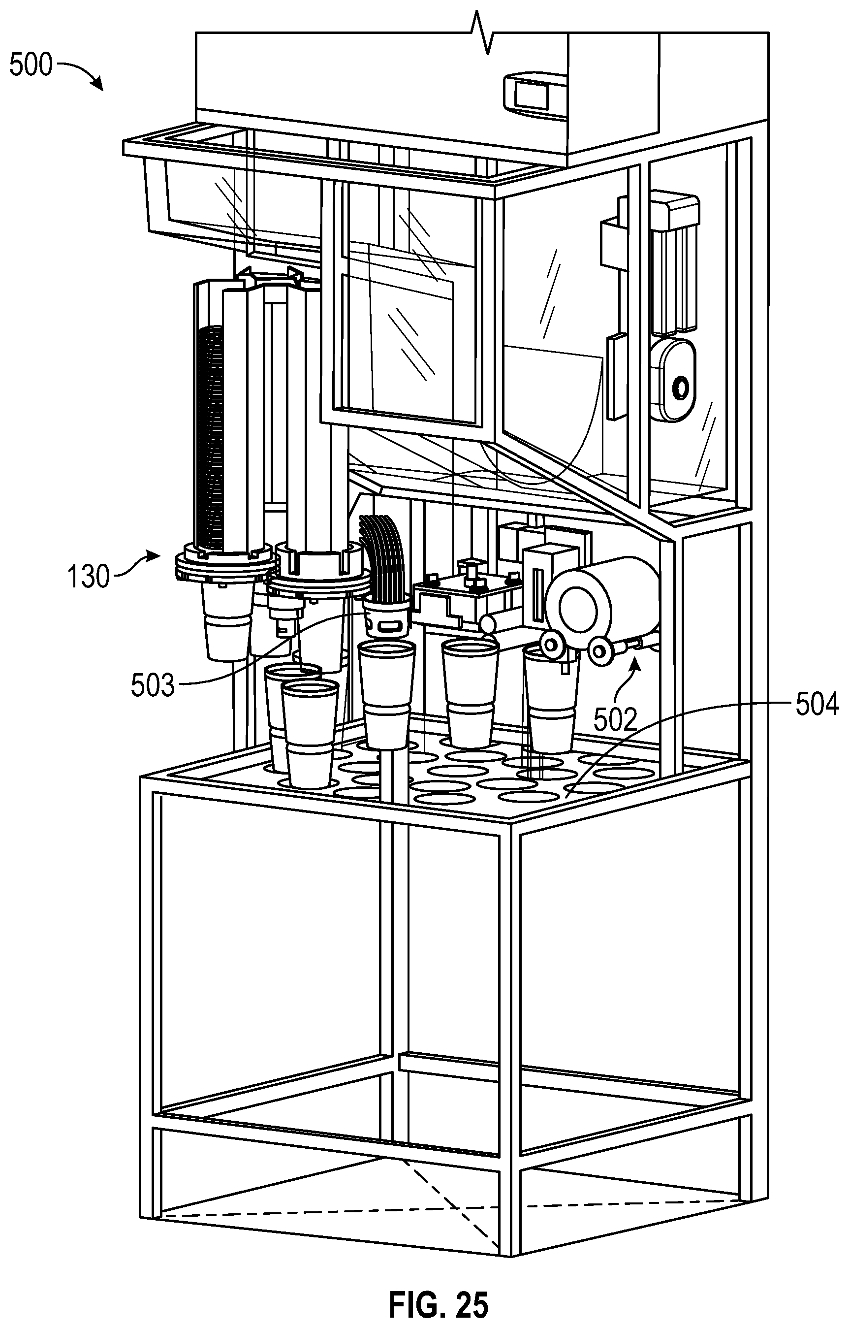 Patent US12338022 Figure 19 – Automated beverage dispenser system and method