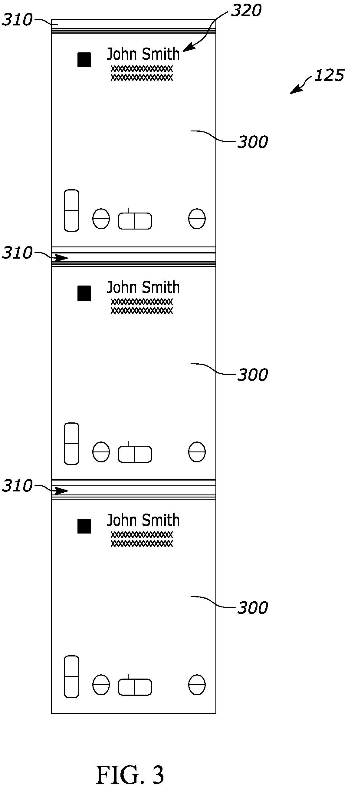 Patent US12338024 Figure 3 – Sorting system for a medication packaging system