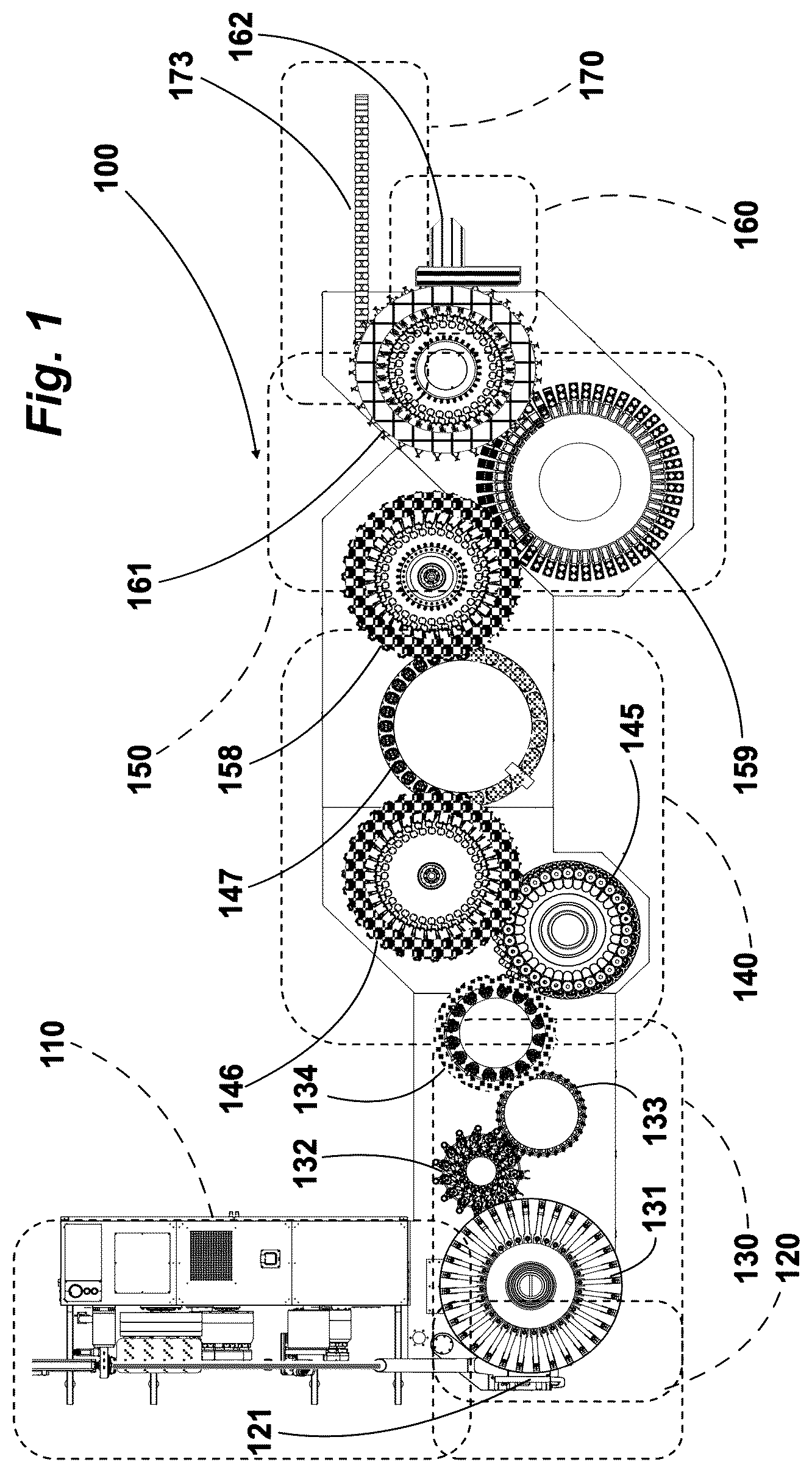 Patent US12338026 Figure 1 – Transfer device and process