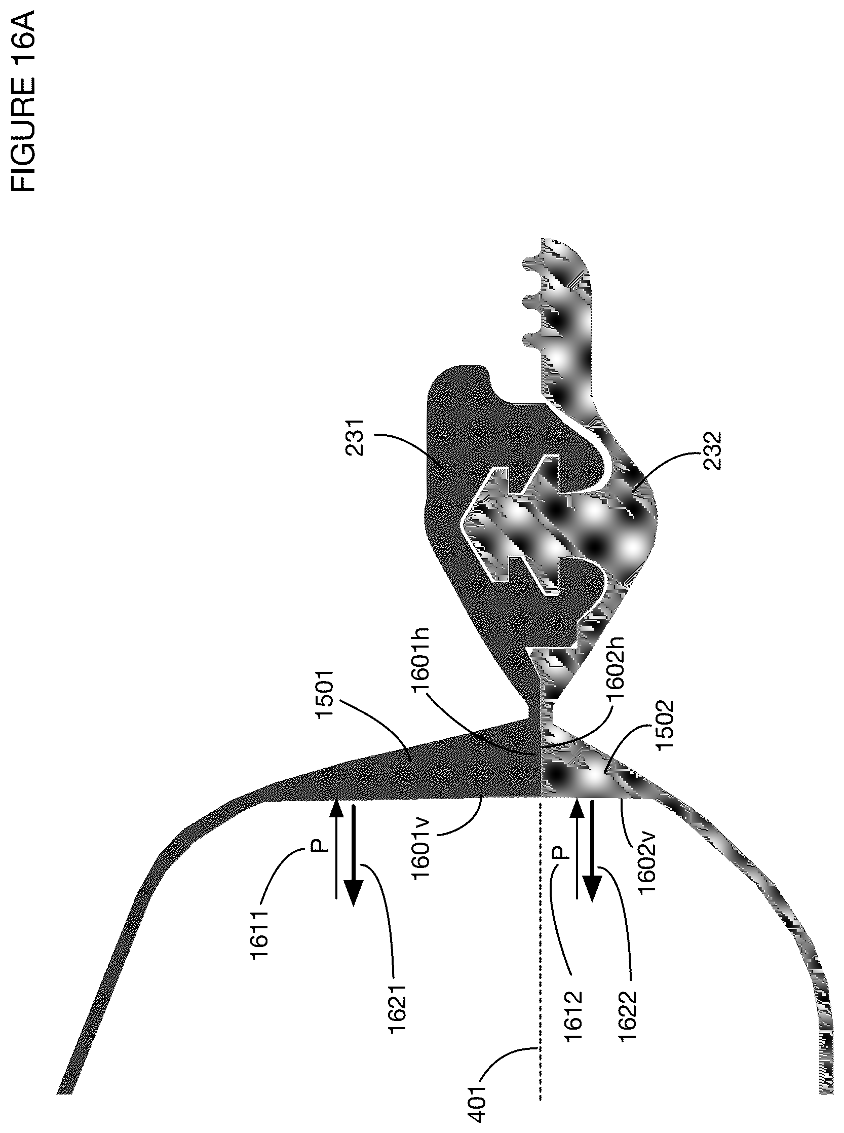 Patent US12338027 Figure 16 – Elastomeric container with integrated leak resistant seal and pressure shield