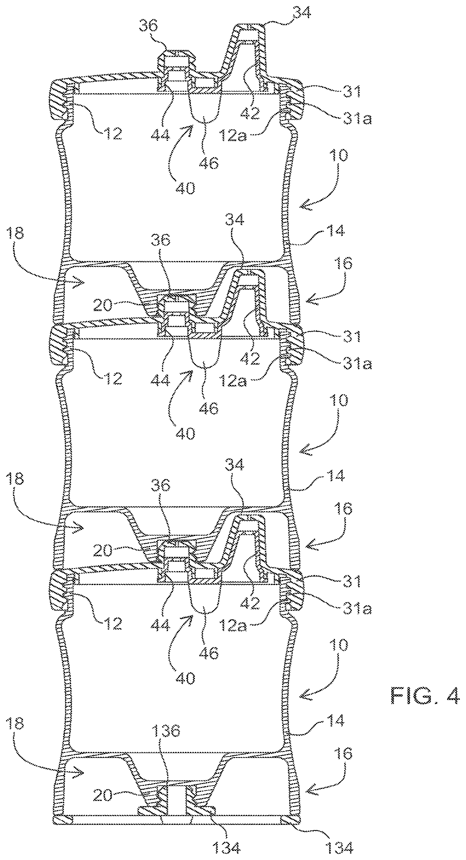 Patent US12338031 Figure 5 – Stackable cup