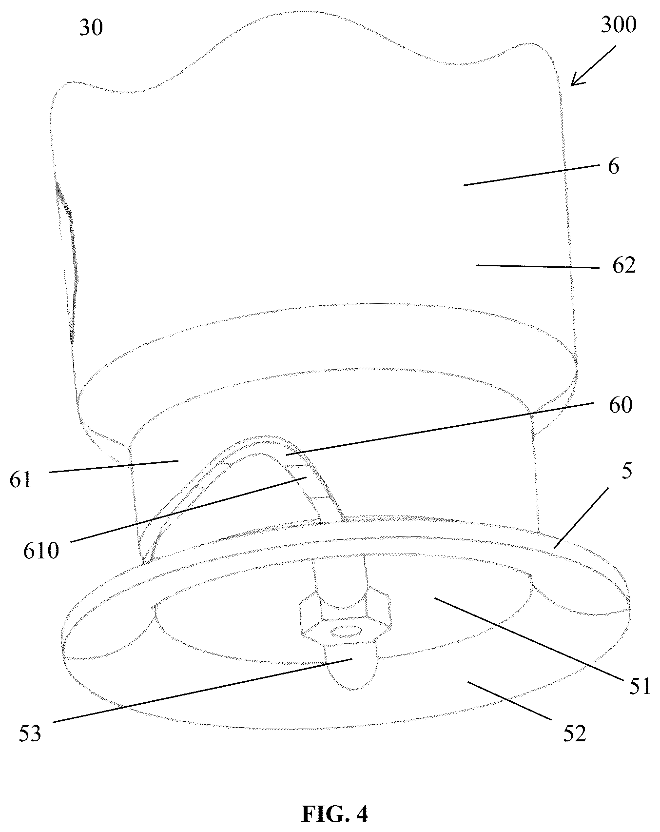 Patent US12338032 Figure 4 – Container holder
