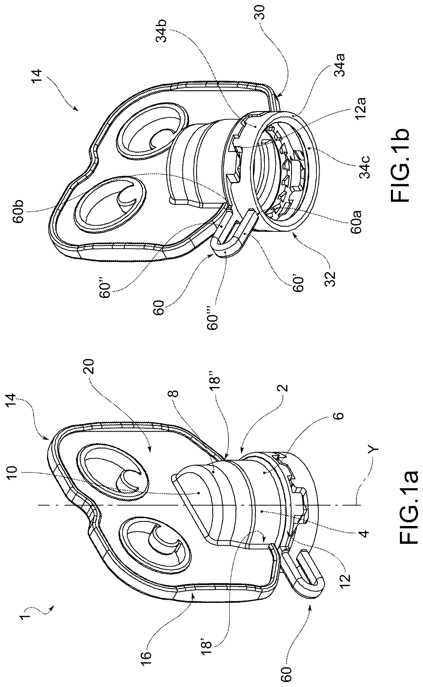 Patent US12338035 Figure 1 – Closure for a spout in a thin-walled package