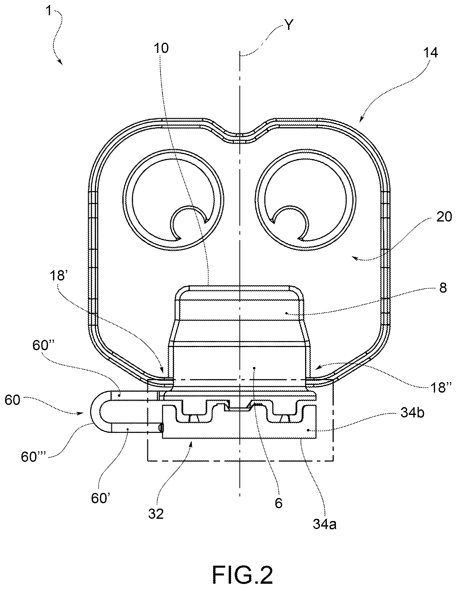 Patent US12338035 Figure 2 – Closure for a spout in a thin-walled package