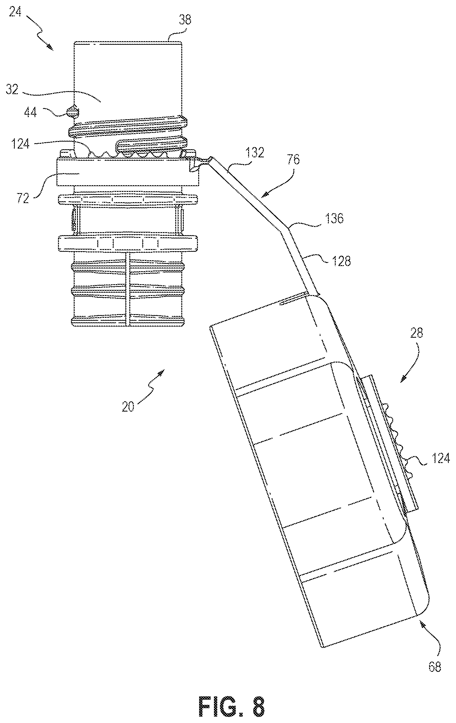 Patent US12338036 Figure 9 – Closure for a container and components for a closure