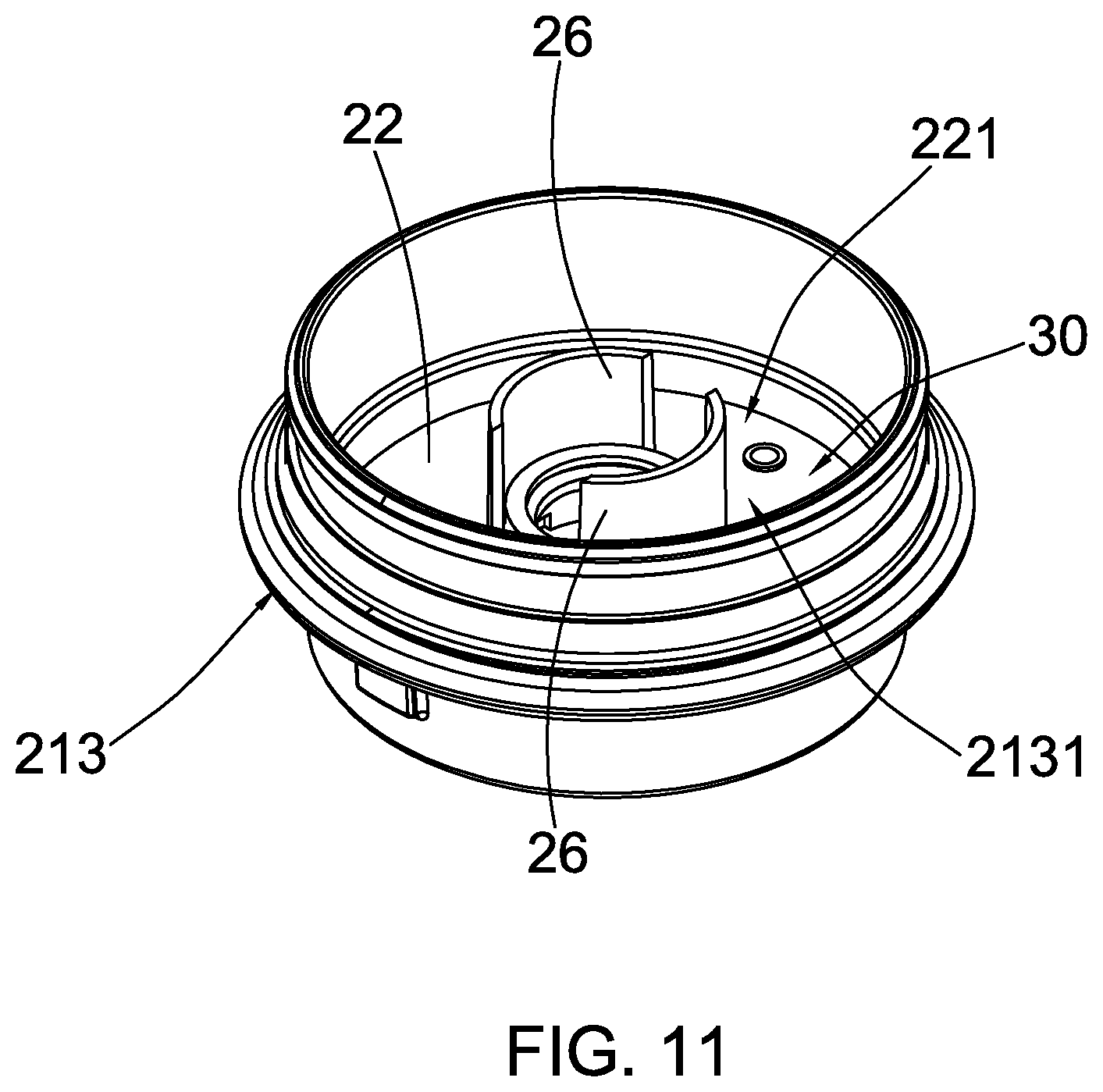 Patent US12338037 Figure 9 – Beverage container with rotatable sealing arrangement