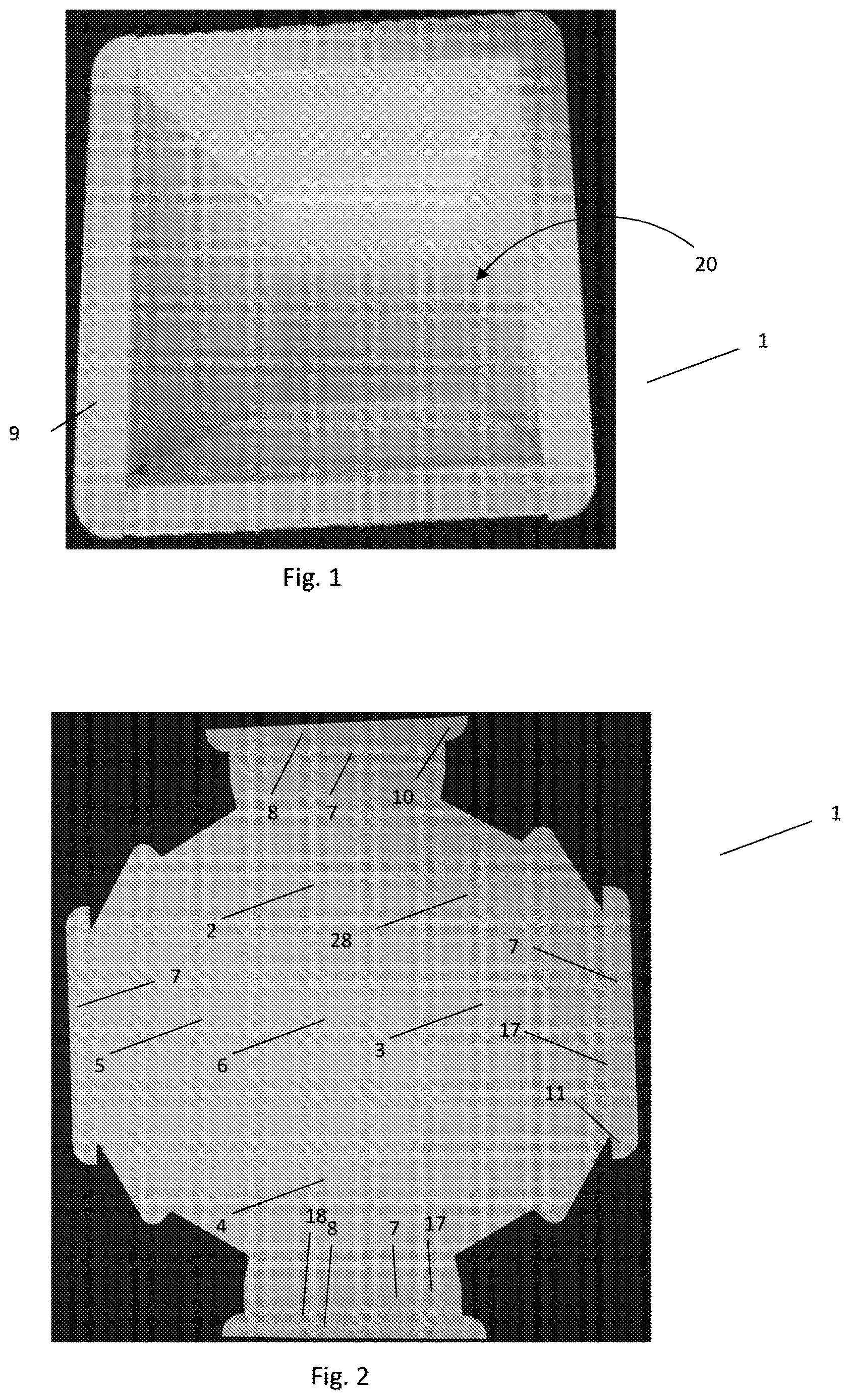 Patent US12338039 Figure 1 – Cardboard box for holding content, and a method for using such