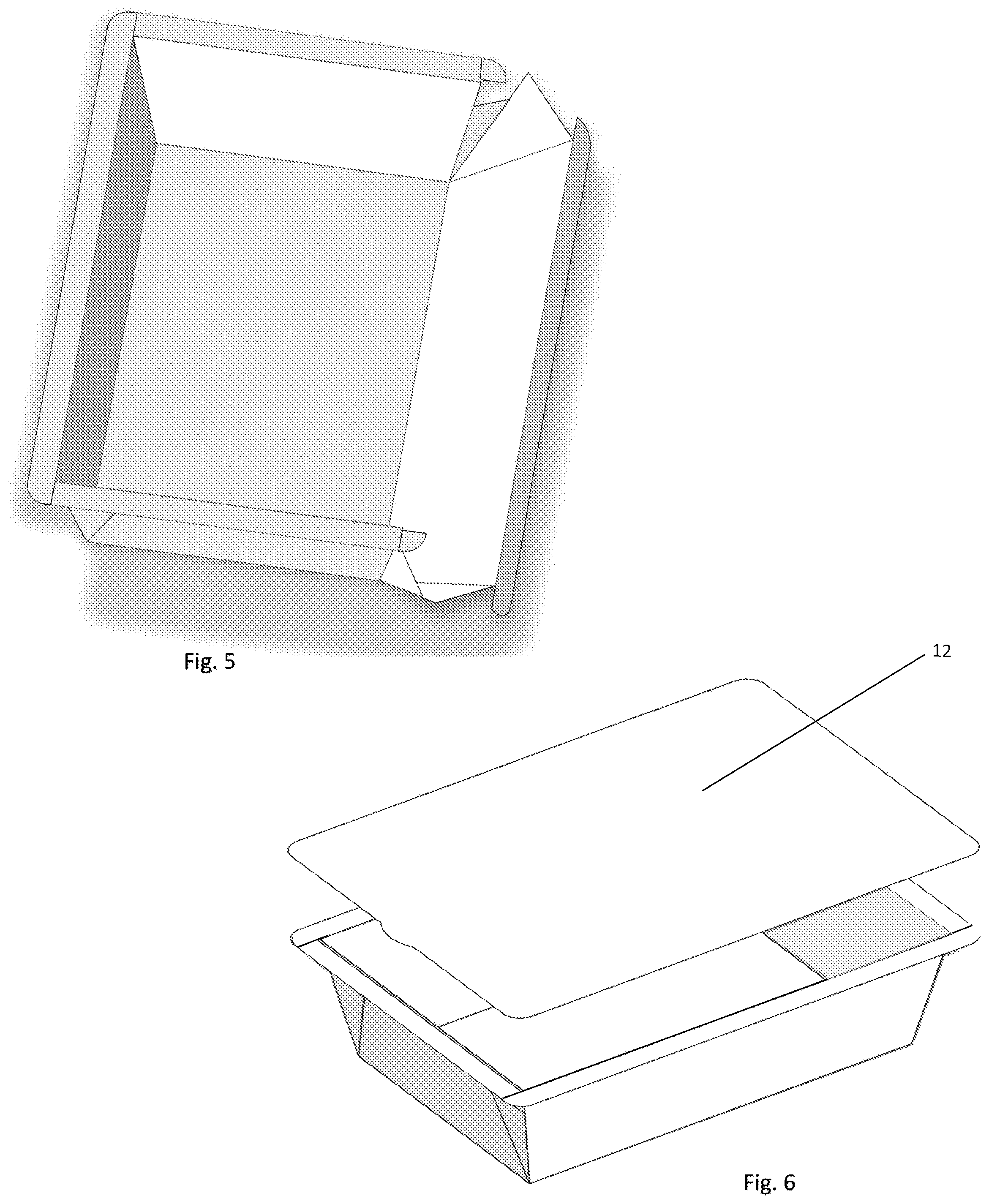 Patent US12338039 Figure 4 – Cardboard box for holding content, and a method for using such