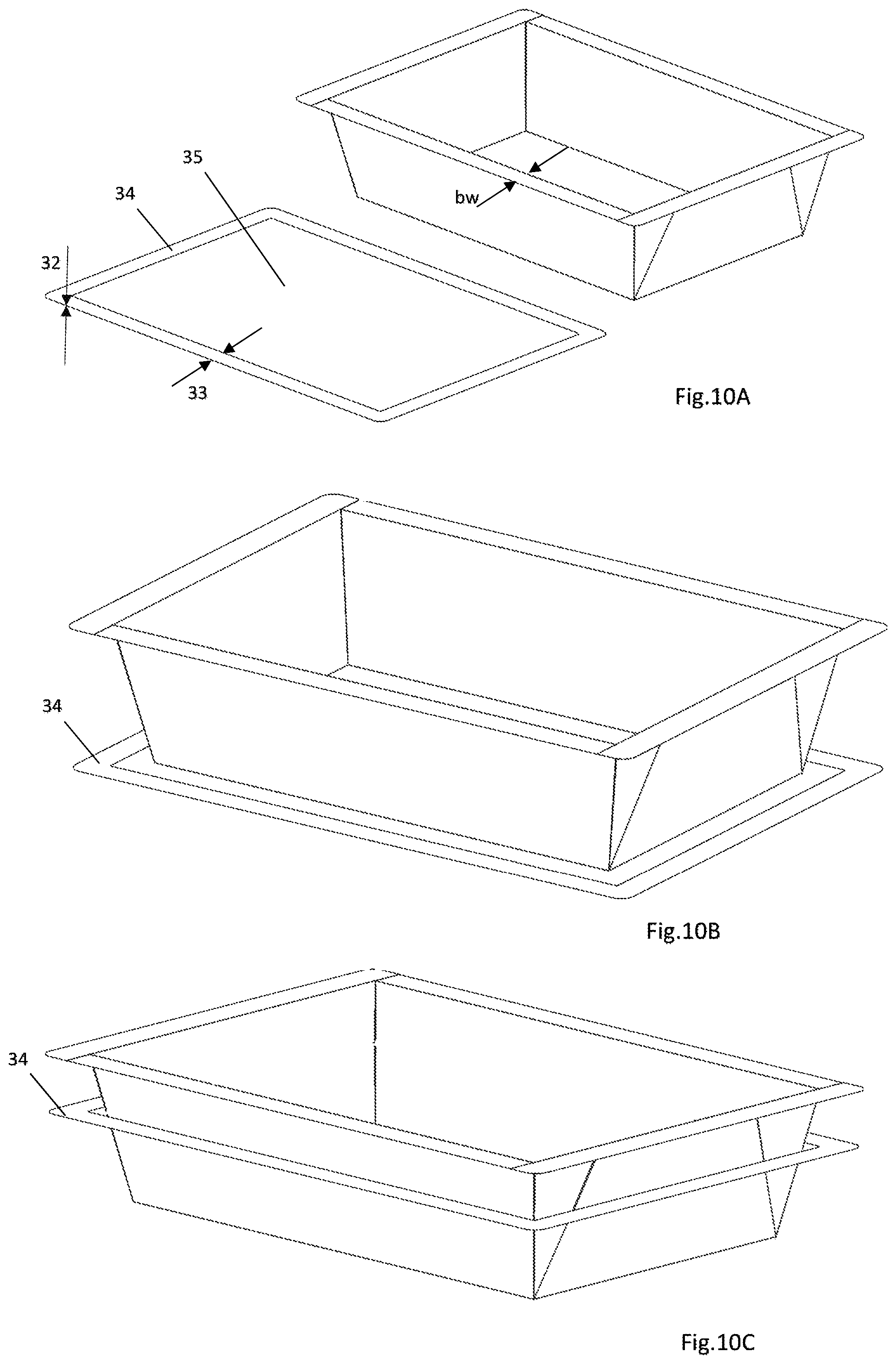 Patent US12338039 Figure 9 – Cardboard box for holding content, and a method for using such