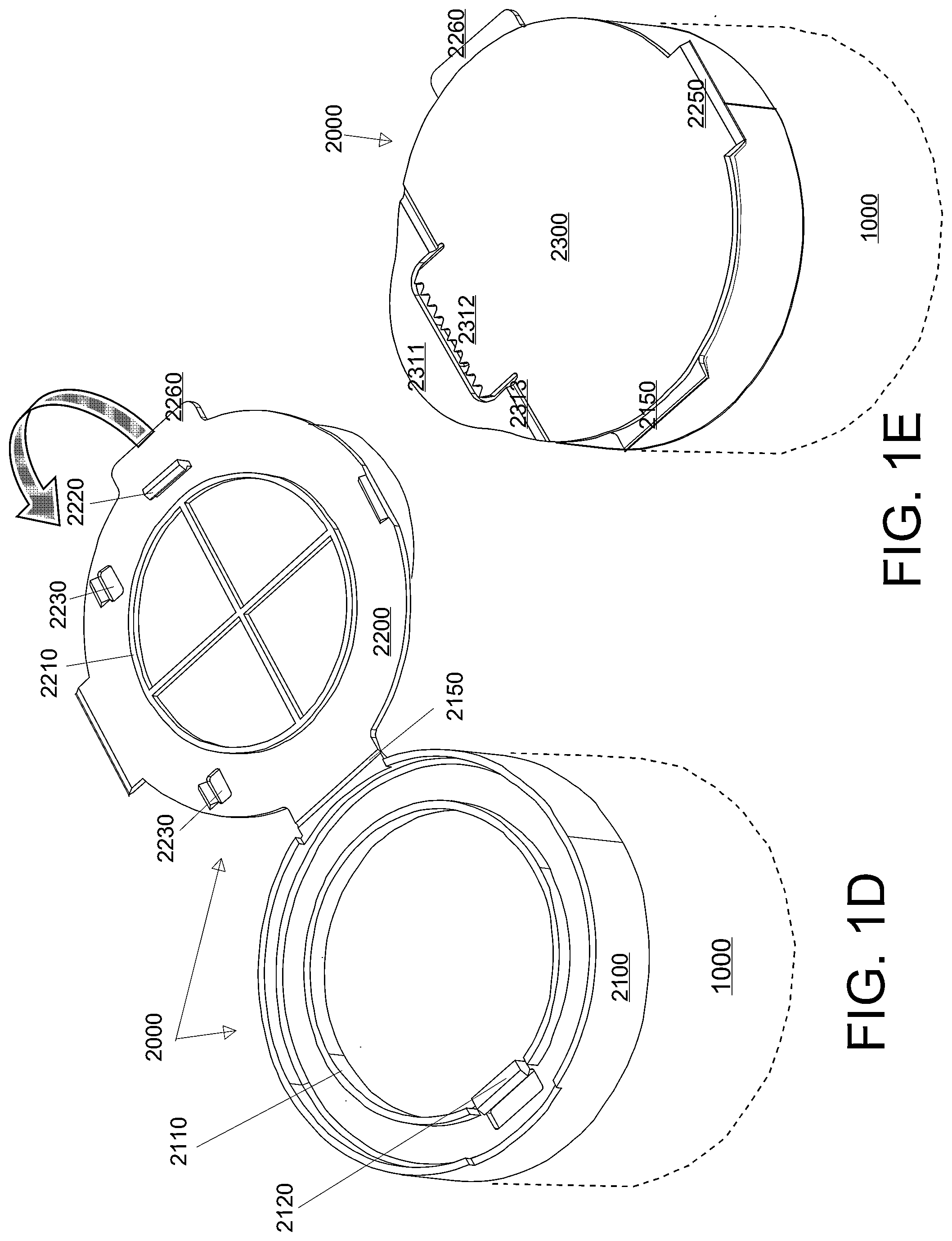 Patent US12338040 Figure 3 – Multi-function wipe container with integrated knife or straightedge cleaning lid