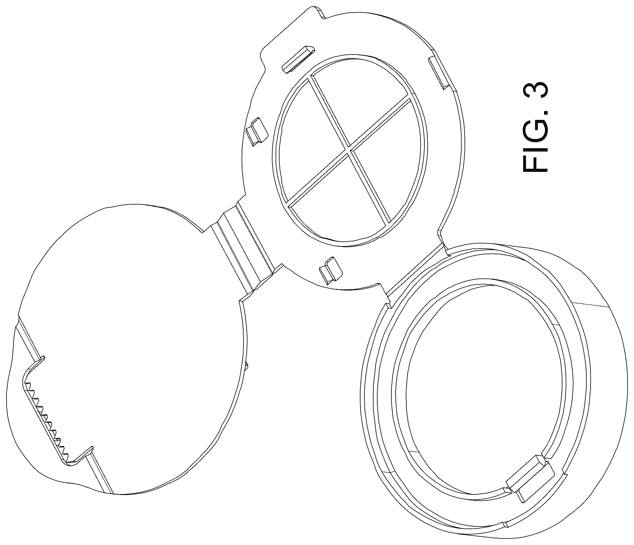 Patent US12338040 Figure 5 – Multi-function wipe container with integrated knife or straightedge cleaning lid