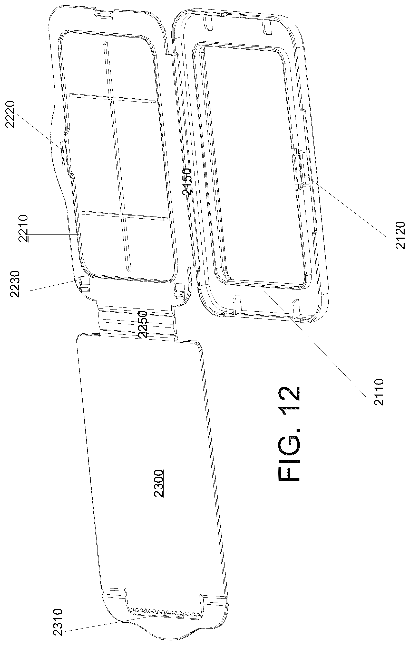 Patent US12338040 Figure 15 – Multi-function wipe container with integrated knife or straightedge cleaning lid