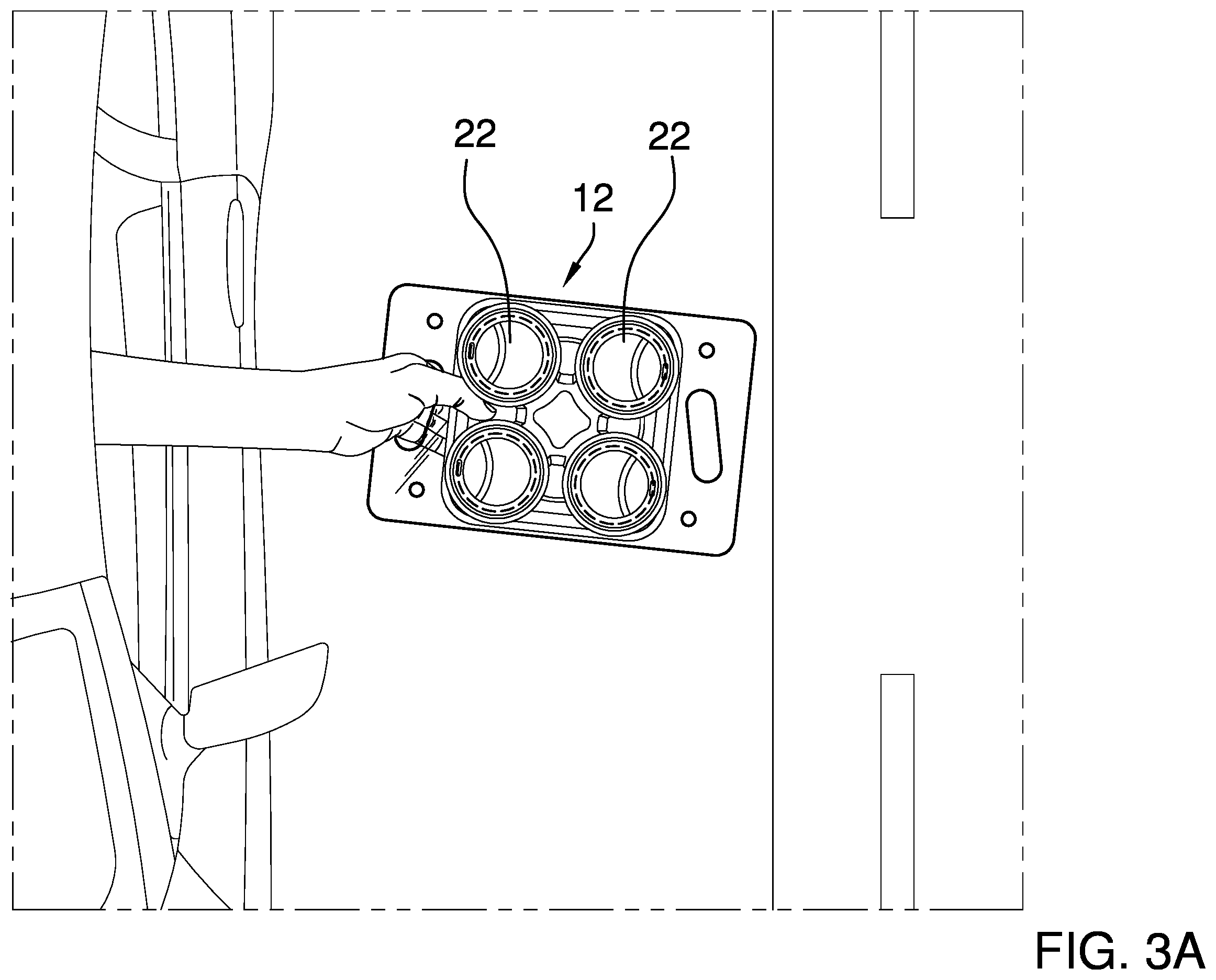 Patent US12338049 Figure 4 – Fast food carrying assembly