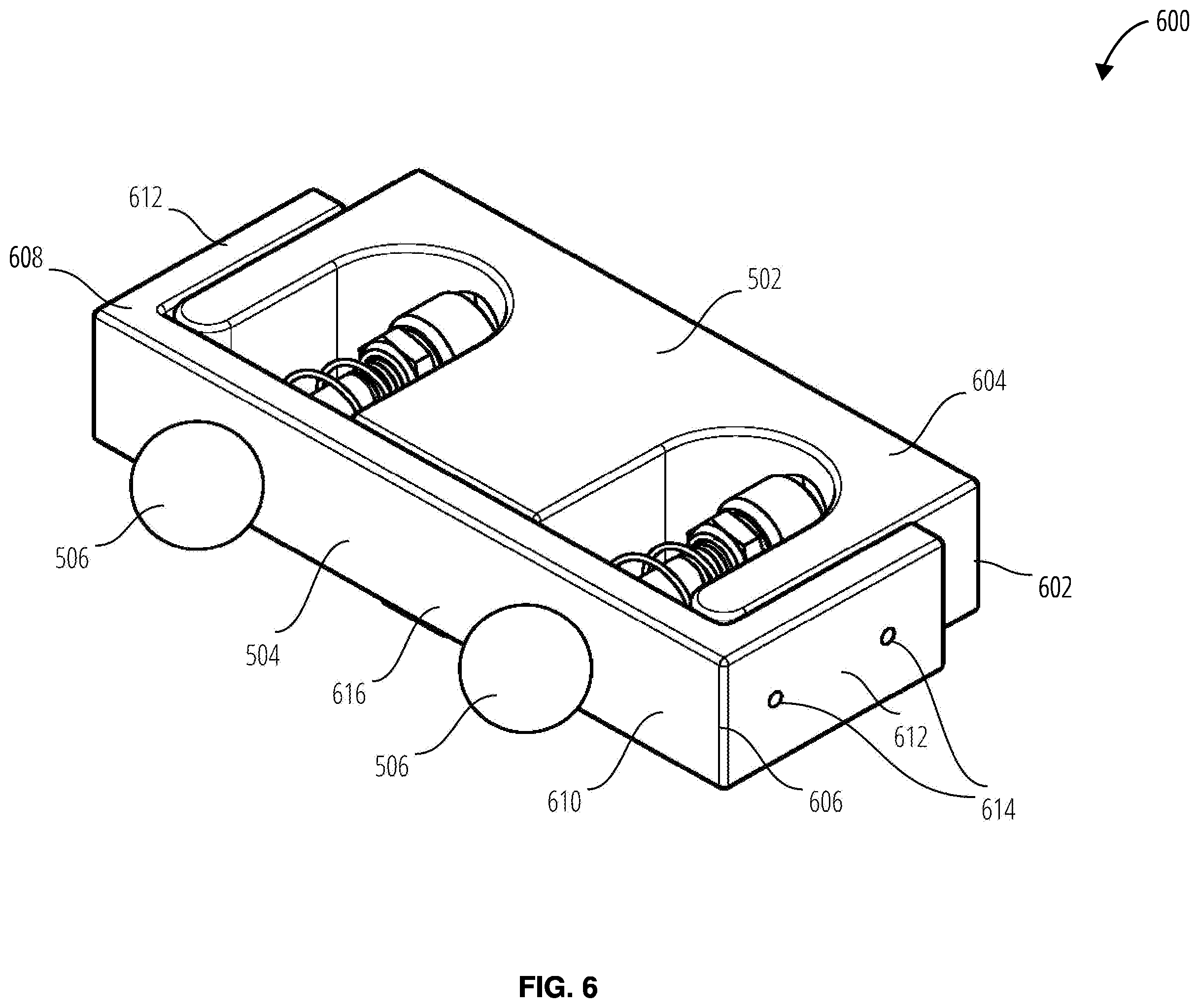 Patent US12338051 Figure 6 – System for port and tube holder assembly attachment device
