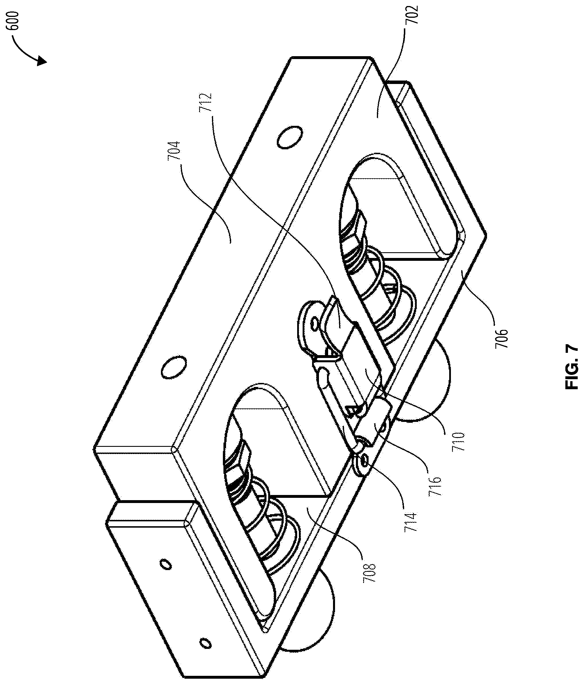 Patent US12338051 Figure 7 – System for port and tube holder assembly attachment device