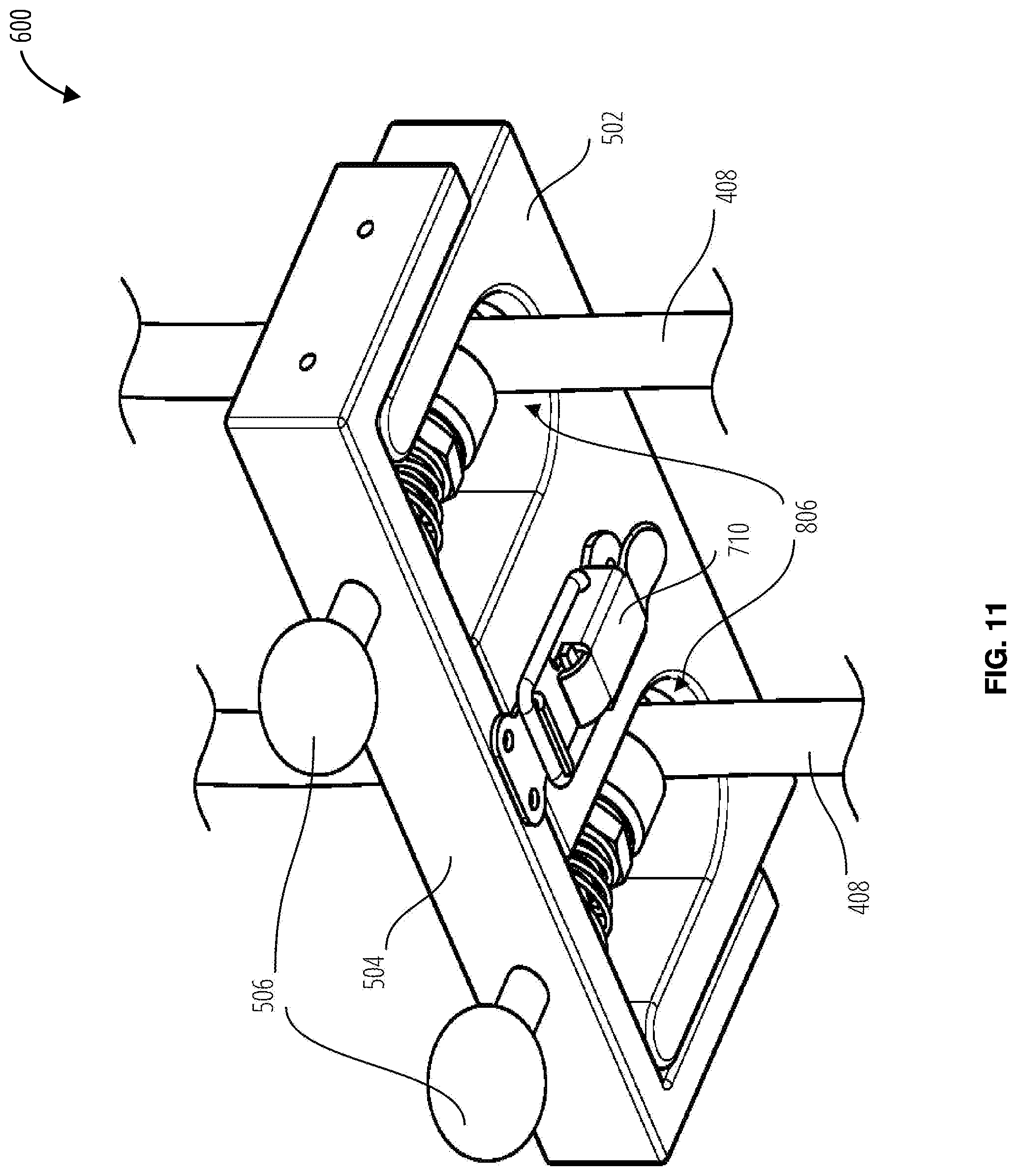 Patent US12338051 Figure 11 – System for port and tube holder assembly attachment device