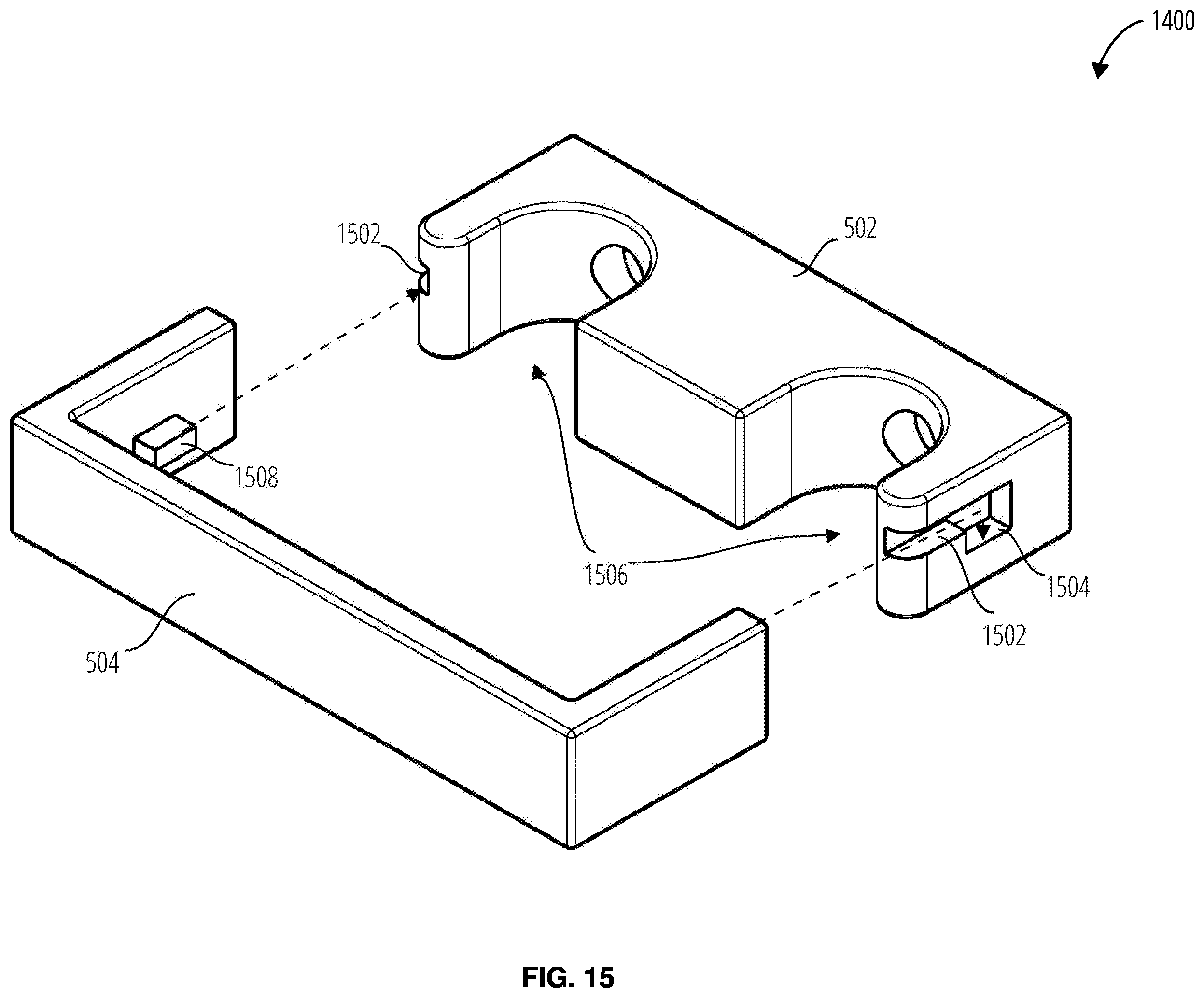 Patent US12338051 Figure 15 – System for port and tube holder assembly attachment device