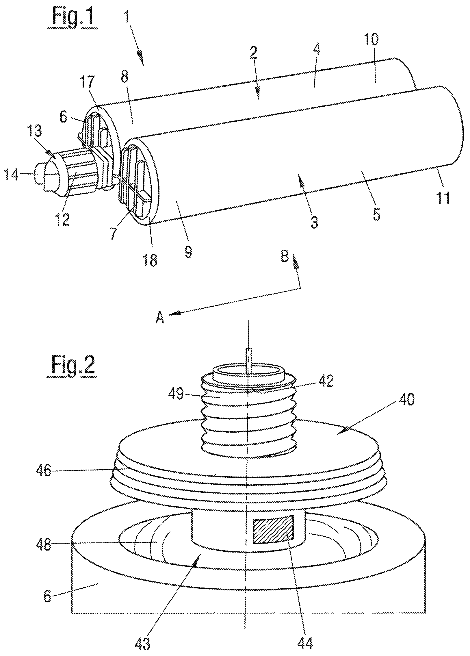 Patent US12338053 — Cartridge and connector for a cartridge — Figure 1