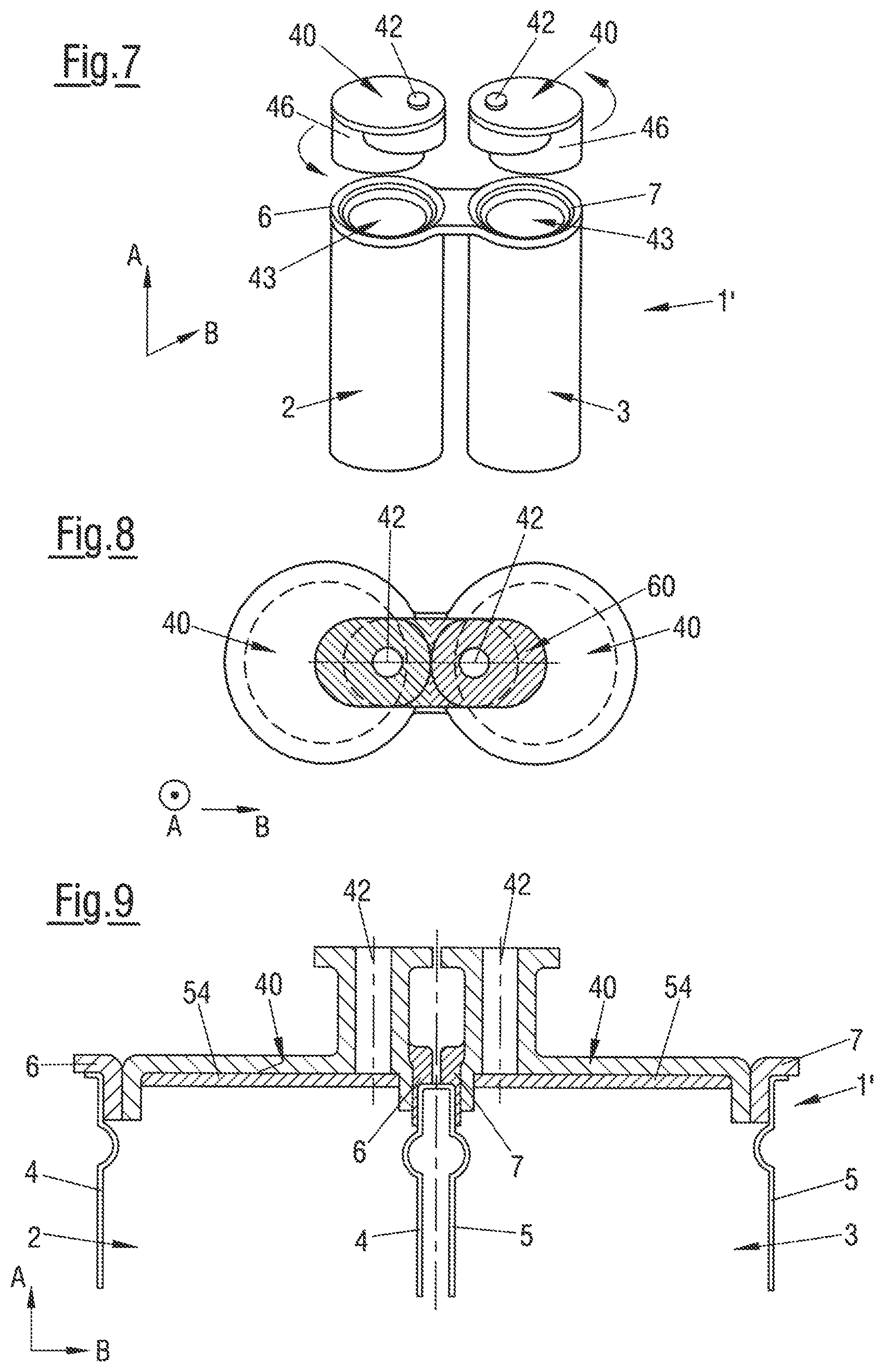 Patent US12338053 Figure 3 – Cartridge and connector for a cartridge