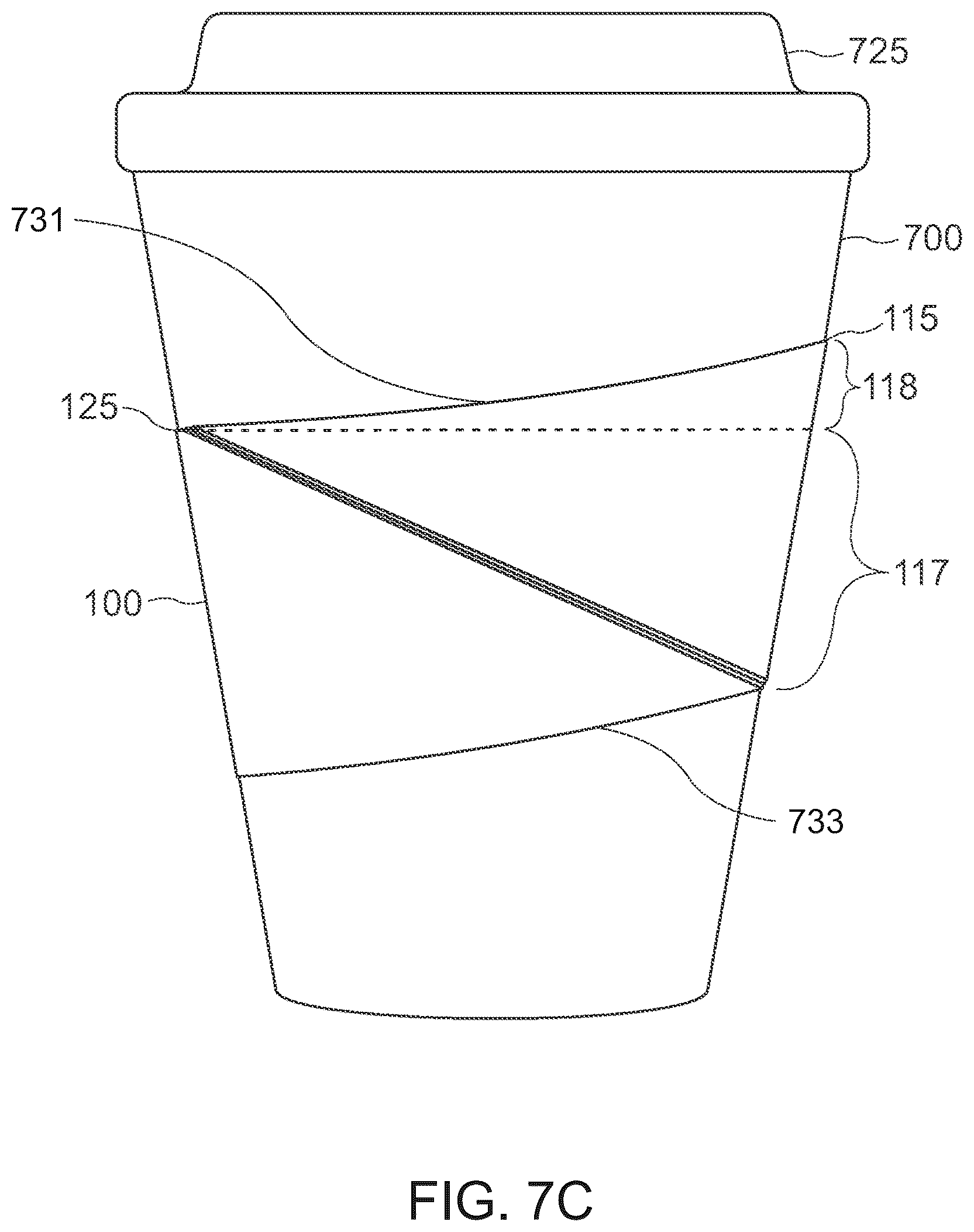 Patent US12338055 Figure 7 – Sleeves for cups and other containers, and methods of manufacturing same