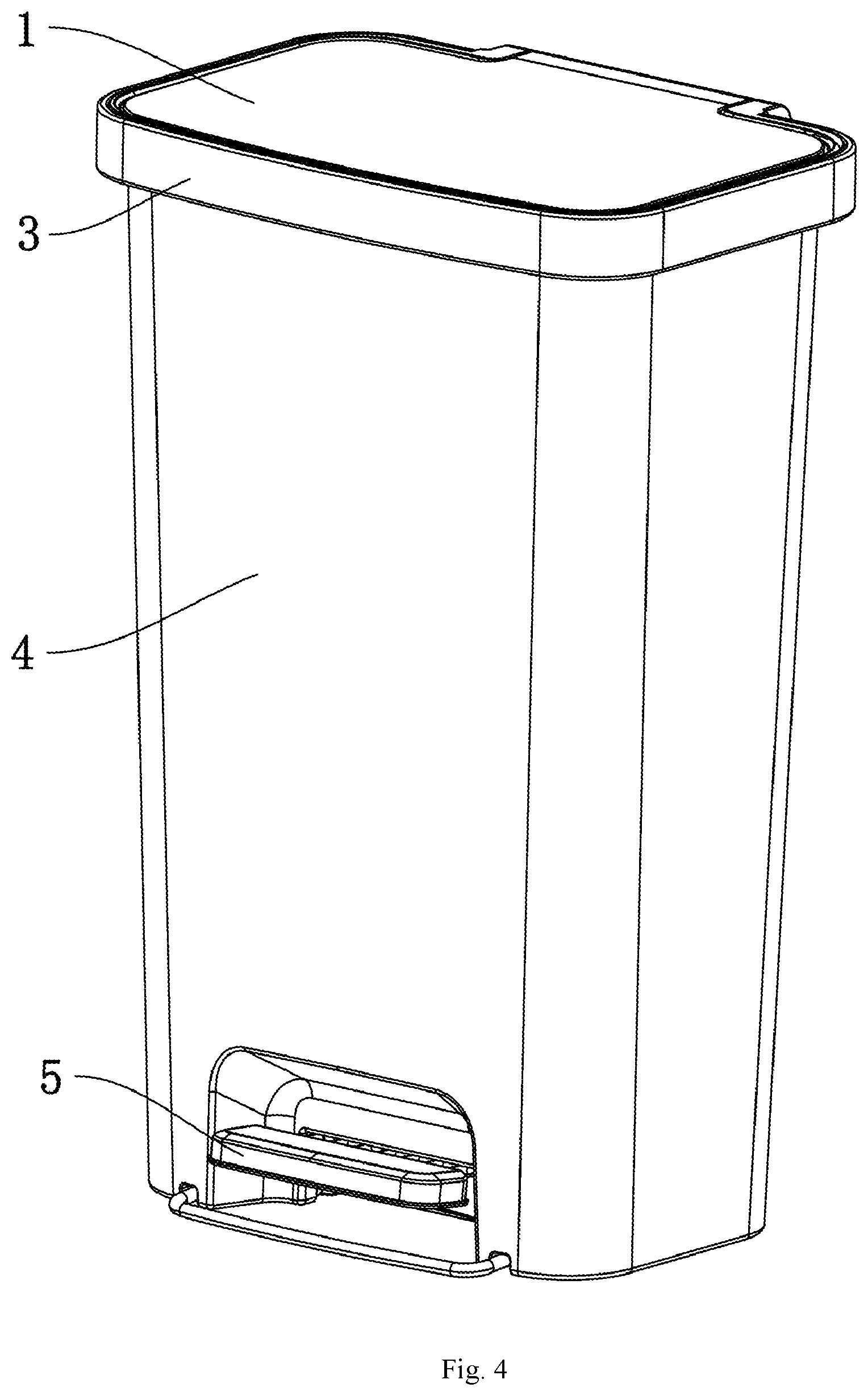 Patent US12338066 Figure 4 – Fixing structure for lid assembly and disassembly