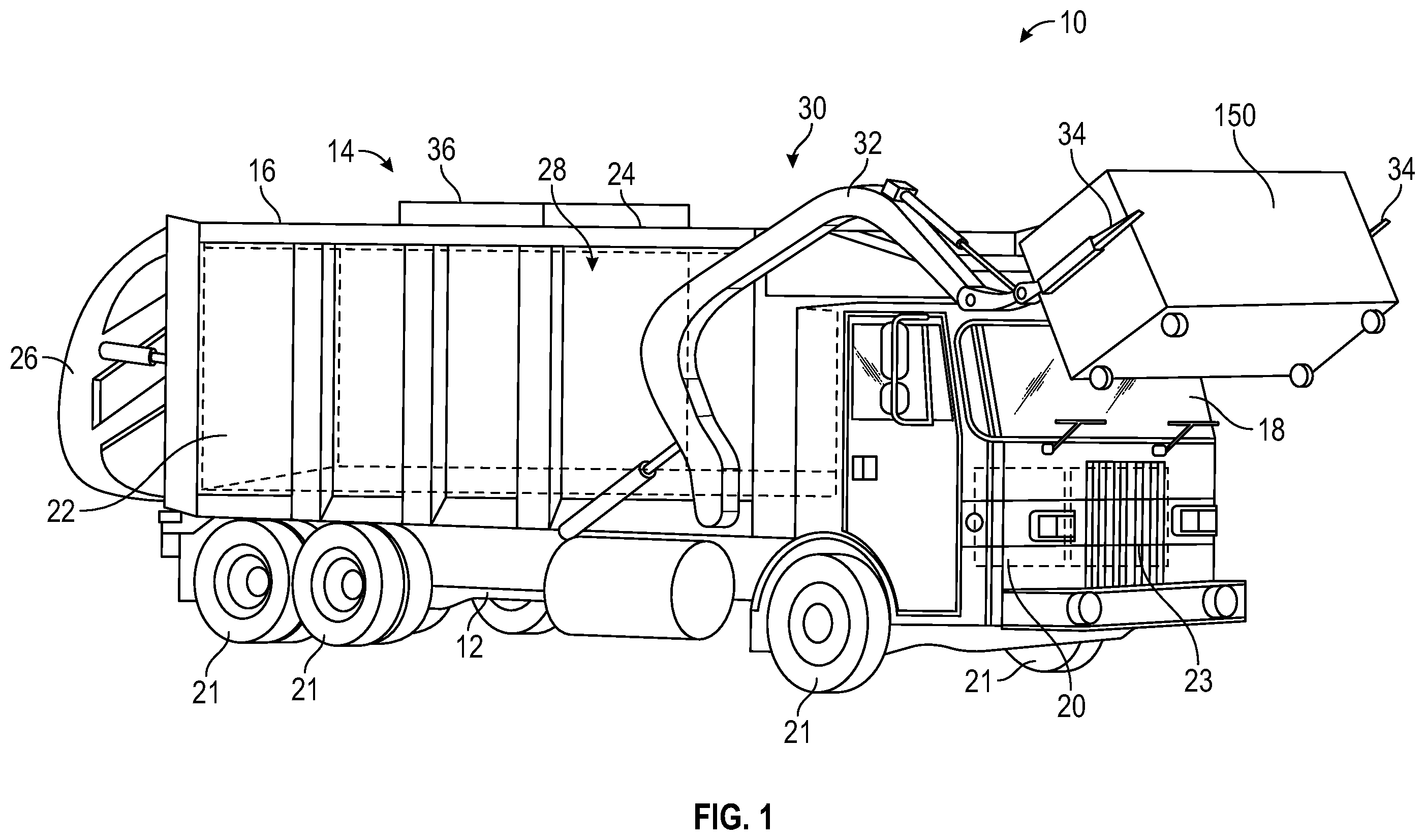 Patent US12338067 — System and method for electronic power take-off controls — Figure 1
