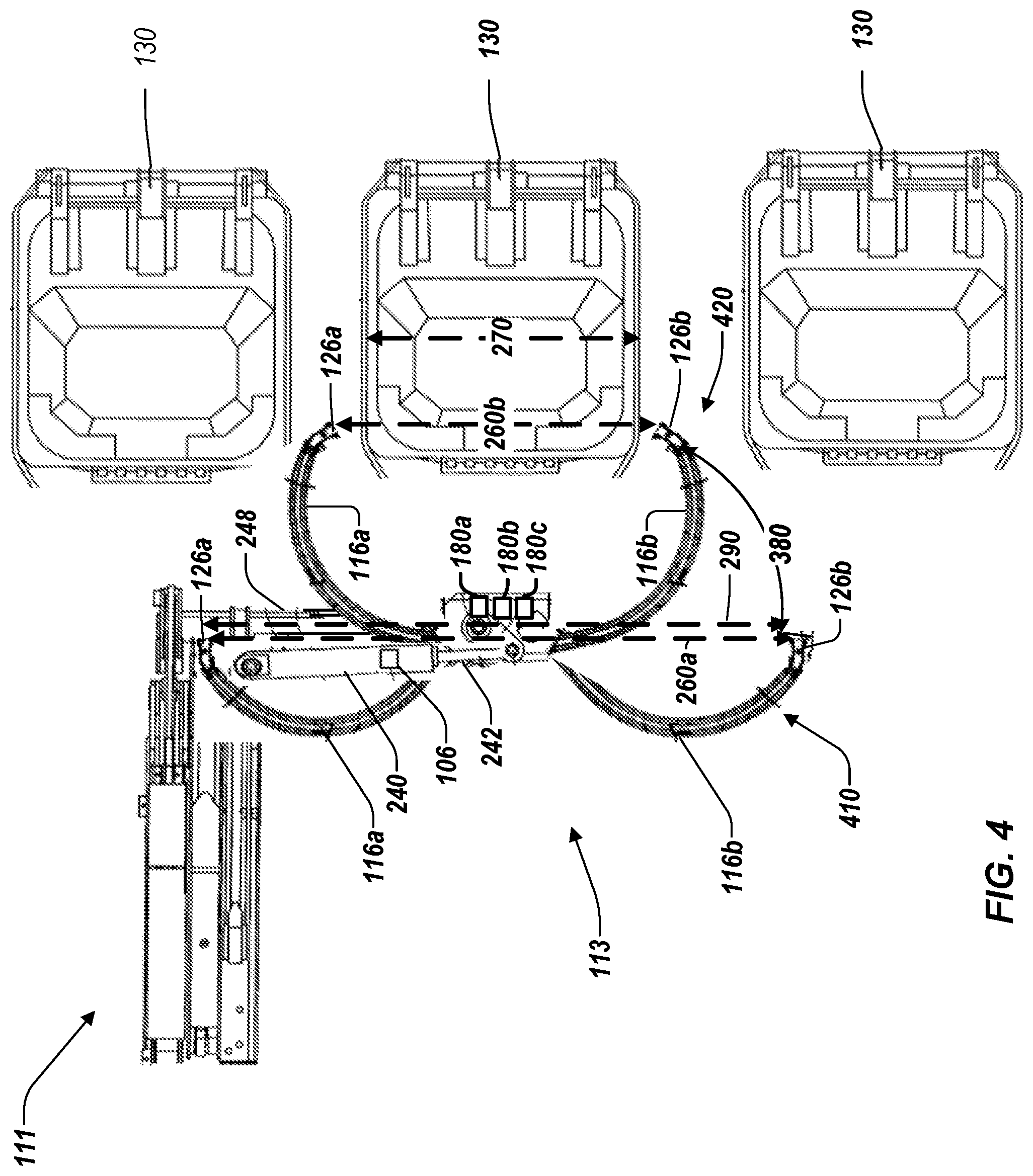 Patent US12338068 Figure 8 – Refuse container engagement