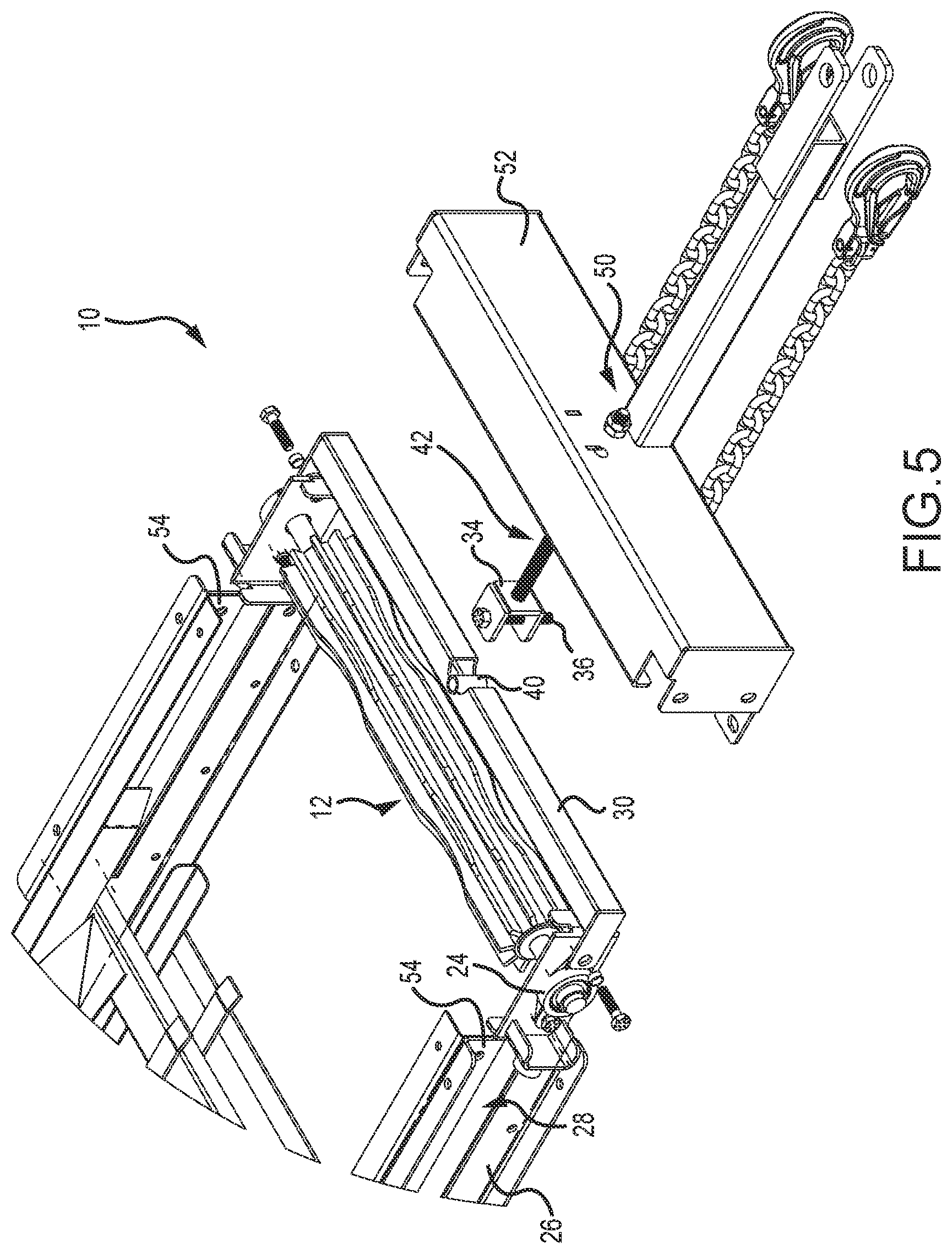 Patent US12338075 Figure 5 – Self-aligning belt pulley