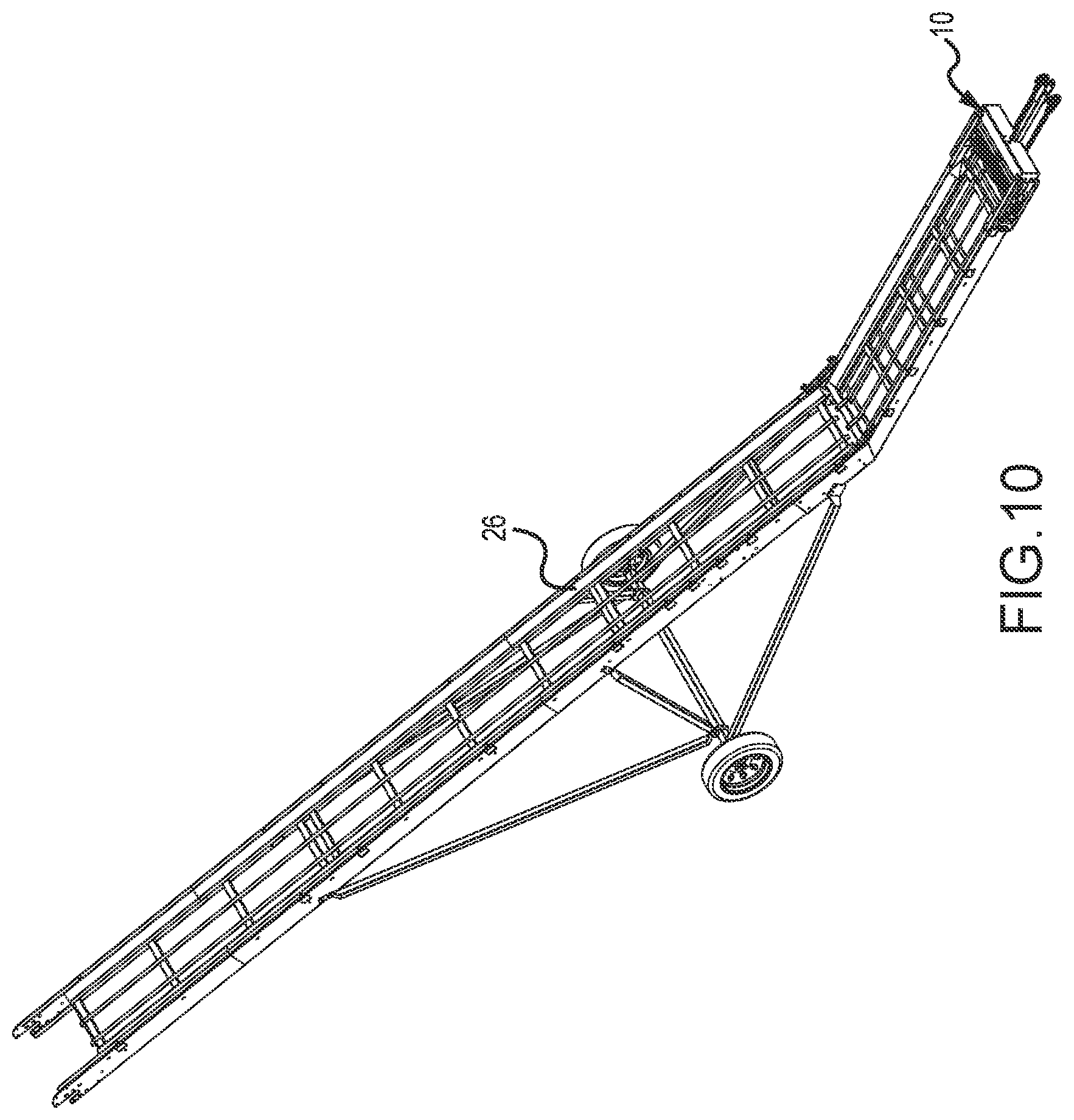 Patent US12338075 Figure 10 – Self-aligning belt pulley