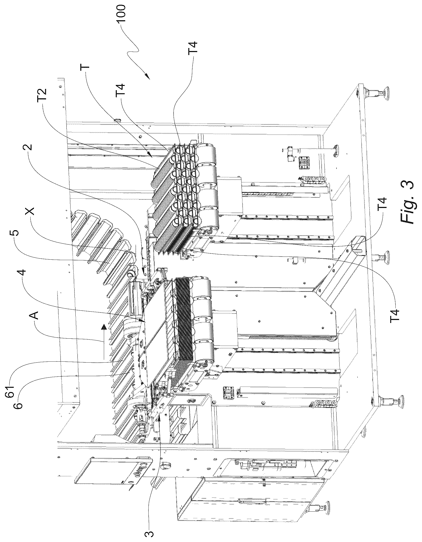Patent US12338079 Figure 3 – Feeding group and method for feeding a plurality of articles in discrete rows