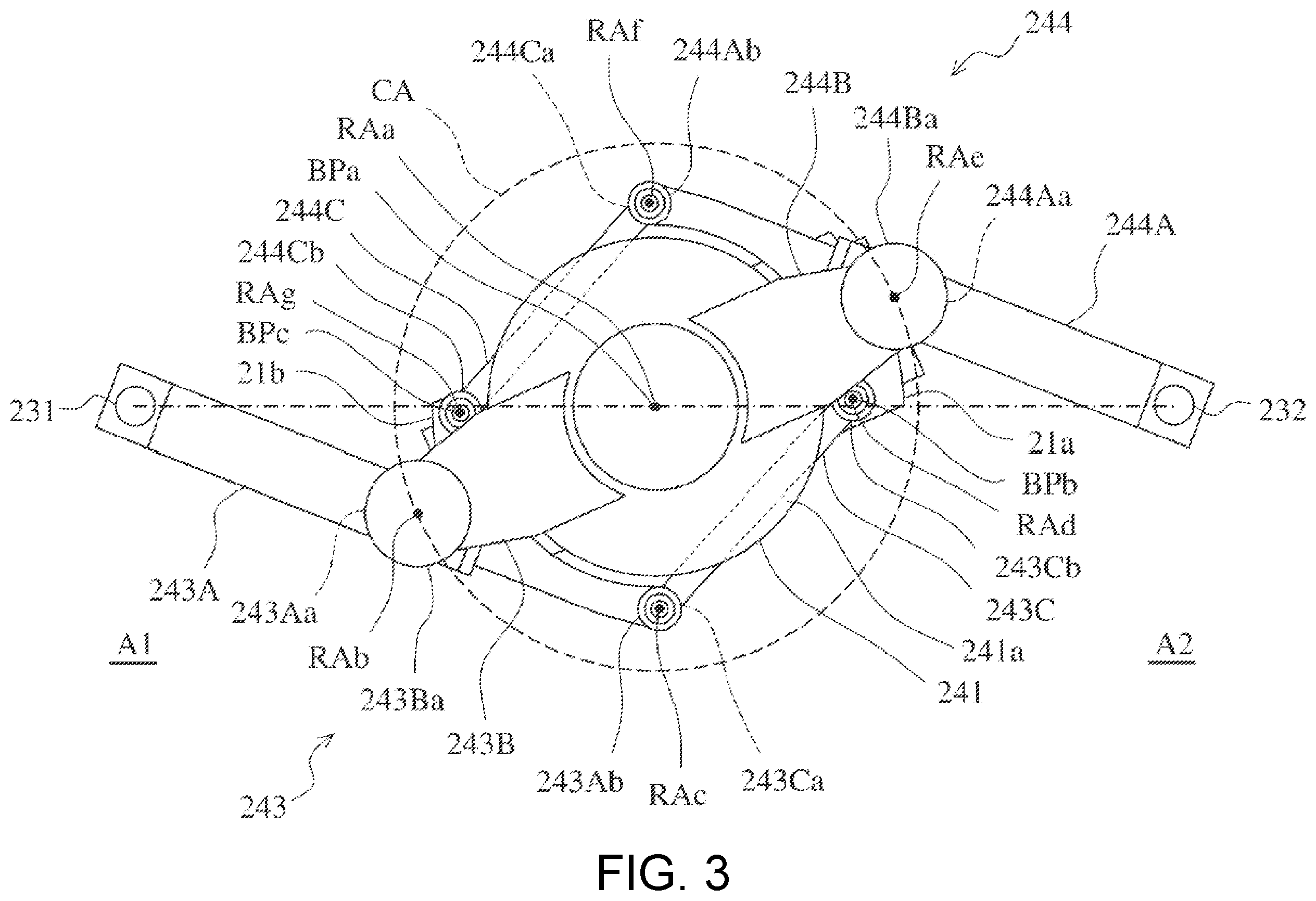 Patent US12338081 Figure 3 – Conveying device and robot system