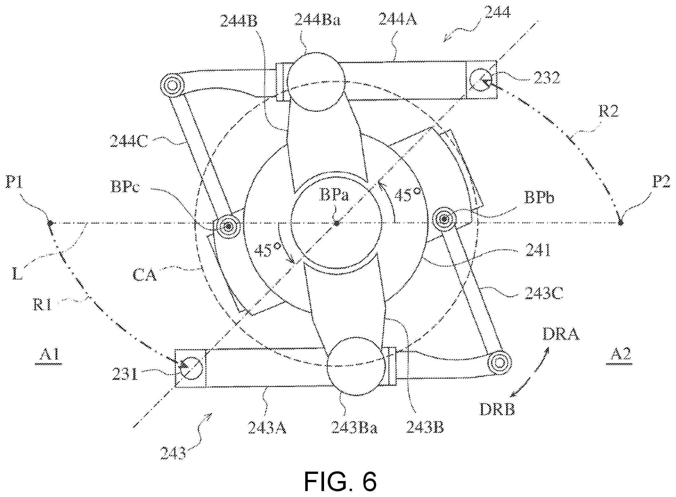 Patent US12338081 Figure 6 – Conveying device and robot system