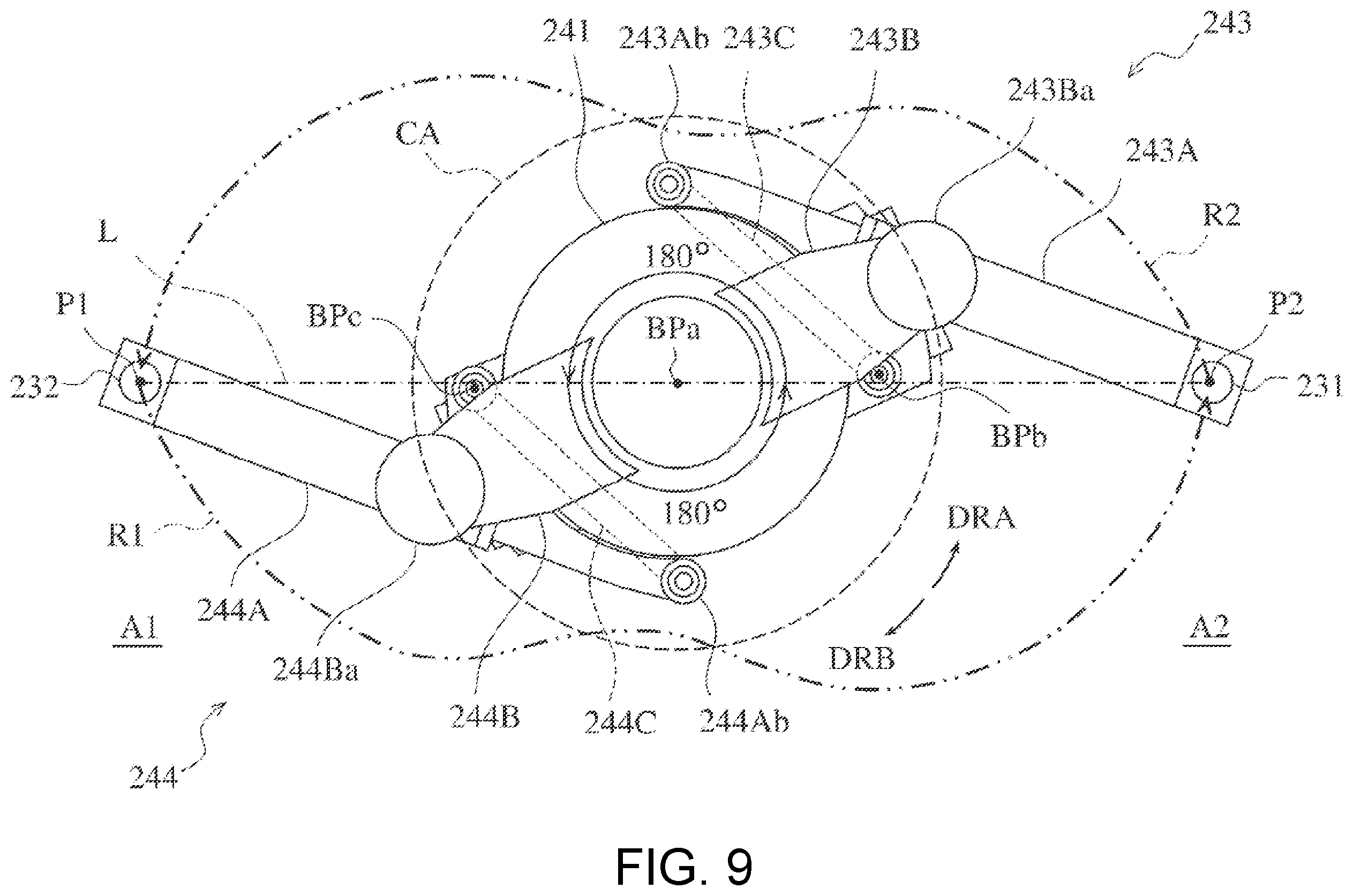 Patent US12338081 Figure 9 – Conveying device and robot system