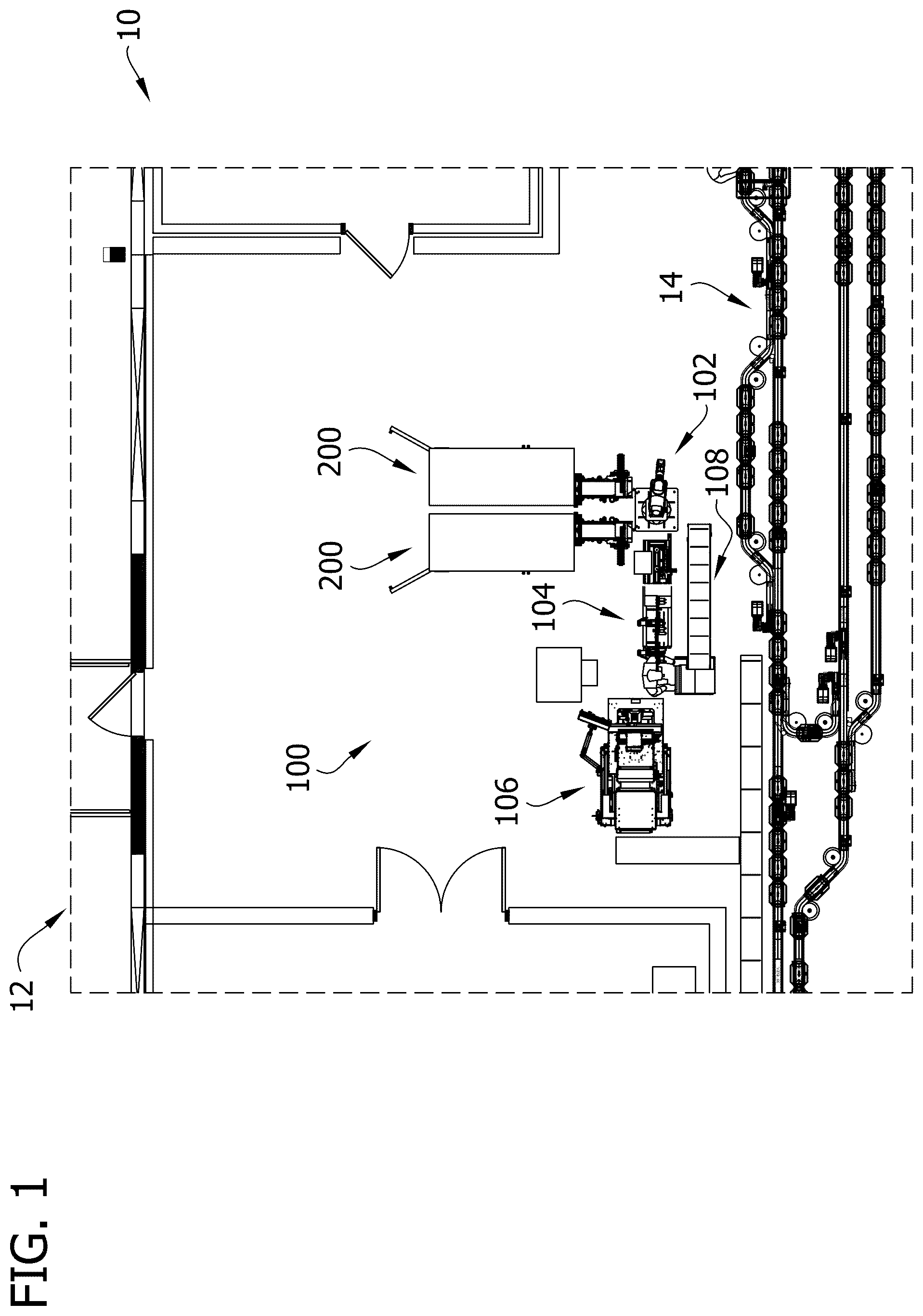 Patent US12338084 — Refrigerated pharmaceutical order processing systems — Figure 1