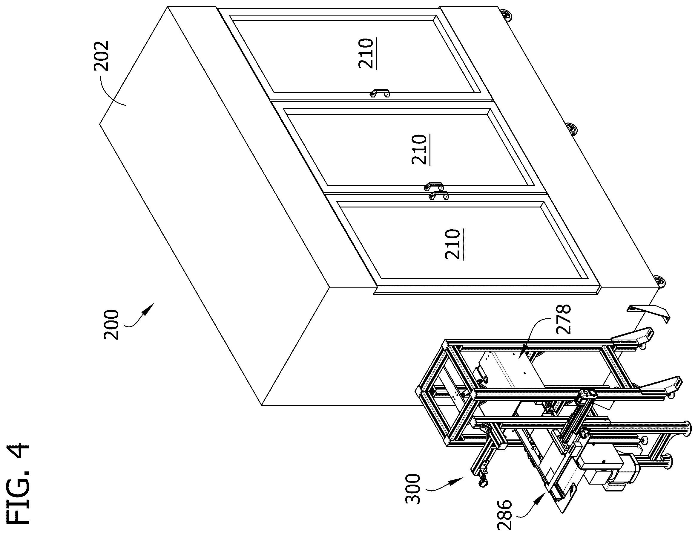 Patent US12338084 Figure 4 – Refrigerated pharmaceutical order processing systems