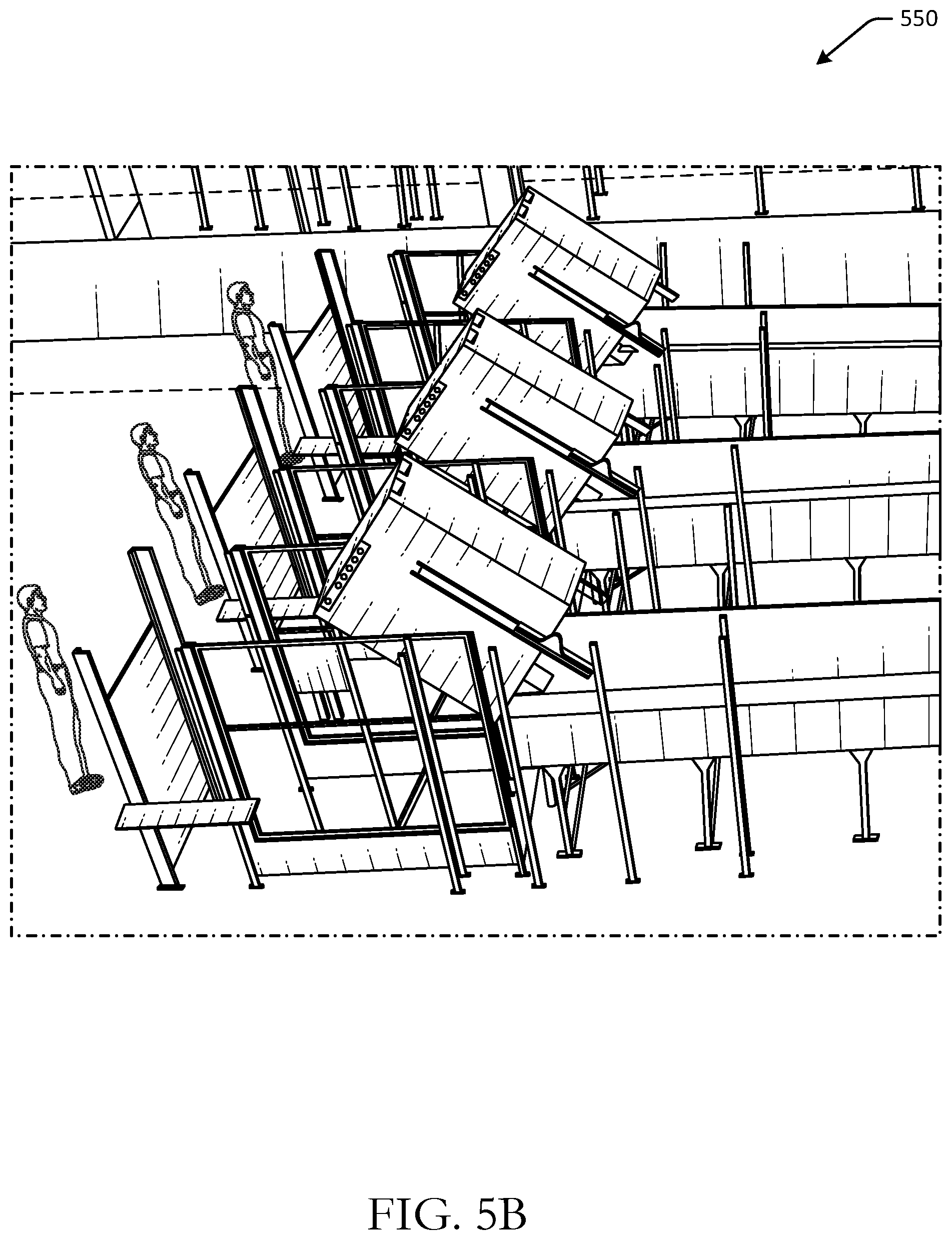 Patent US12338086 Figure 8 – Container unloading systems for various container types