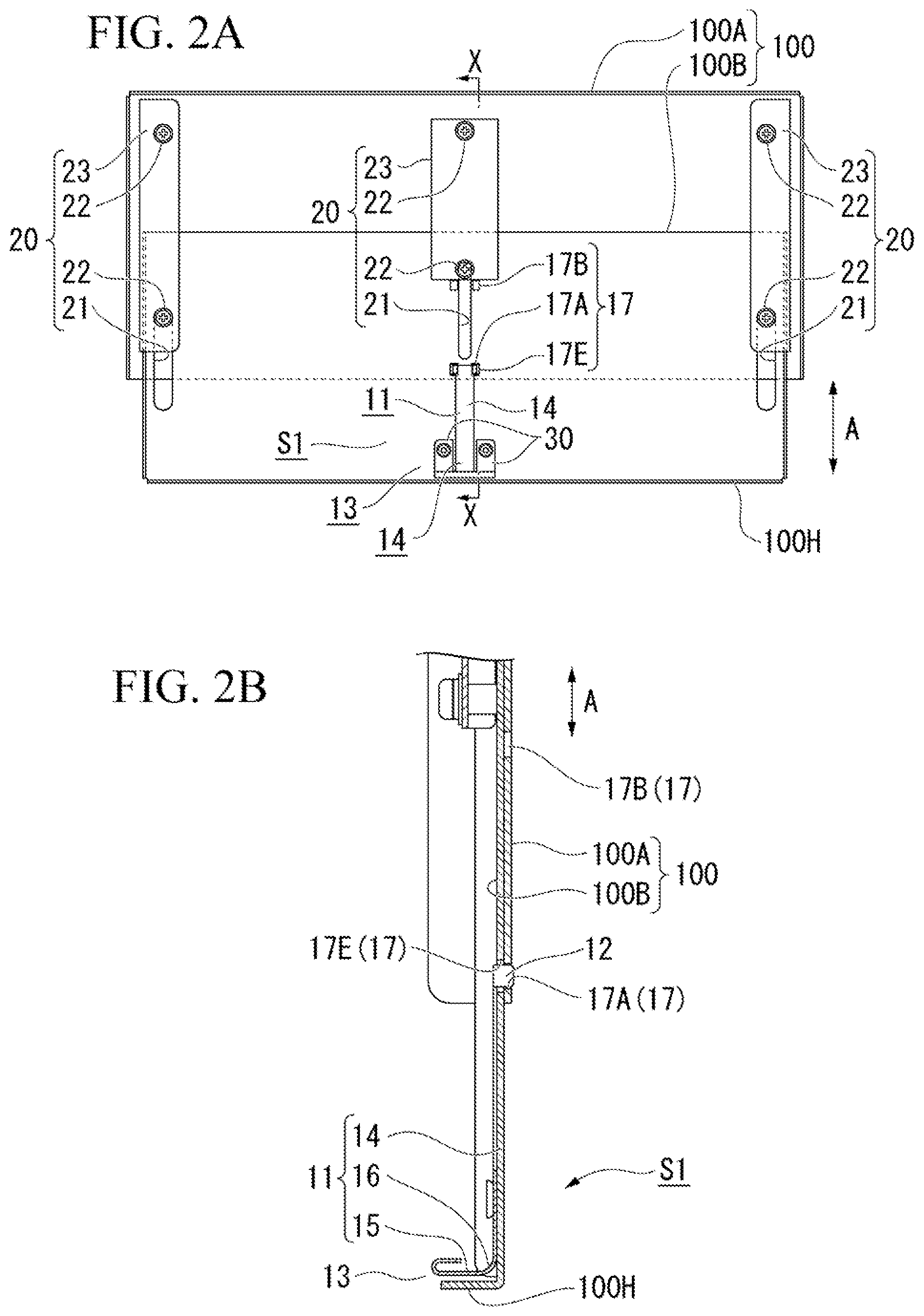 Patent US12338087 Figure 2 – Retractable tray fixing device and fixing method