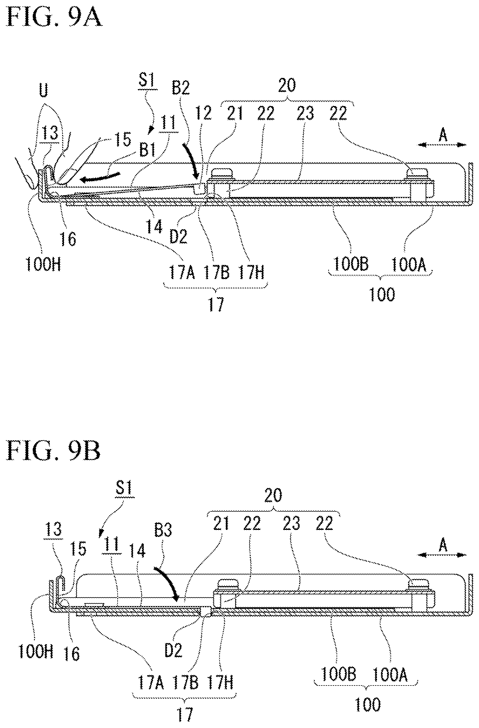 Patent US12338087 Figure 7 – Retractable tray fixing device and fixing method
