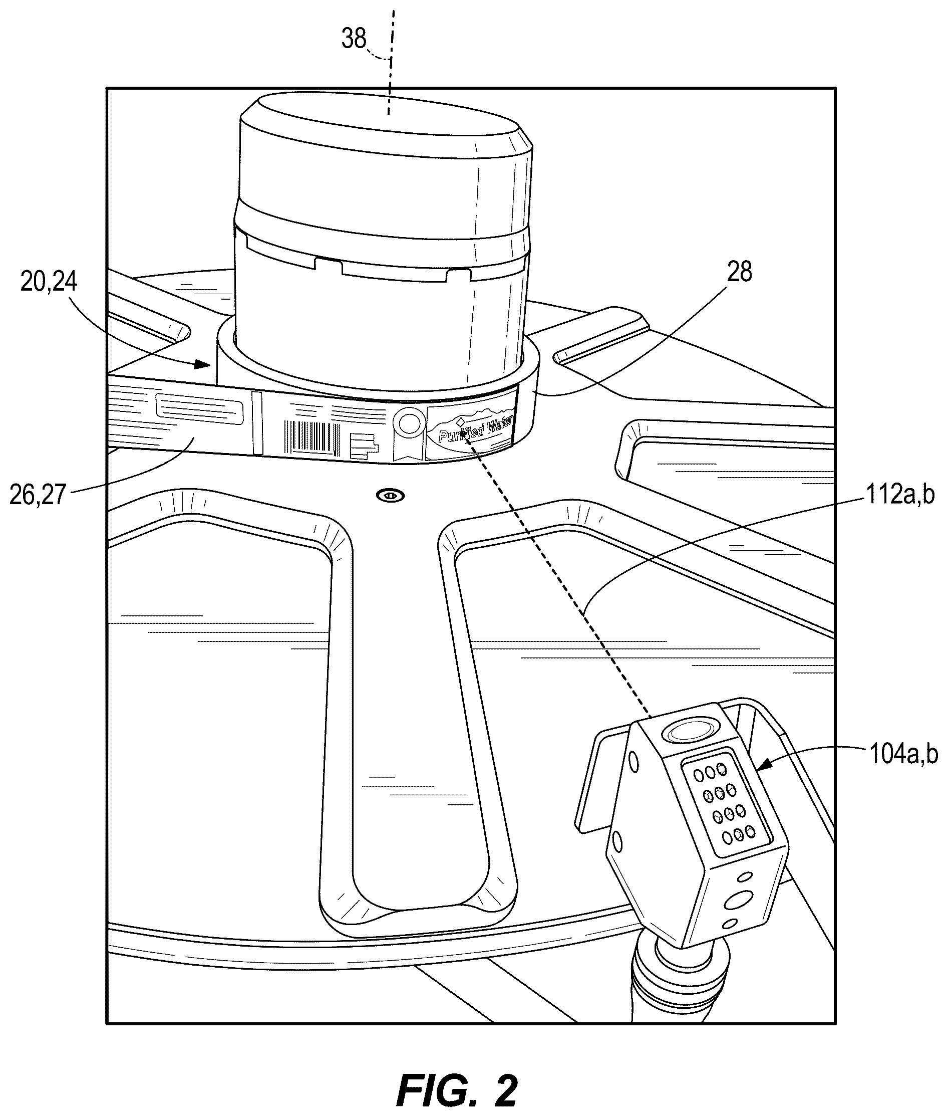 Patent US12338091 Figure 2 – System for reducing rolled stock waste