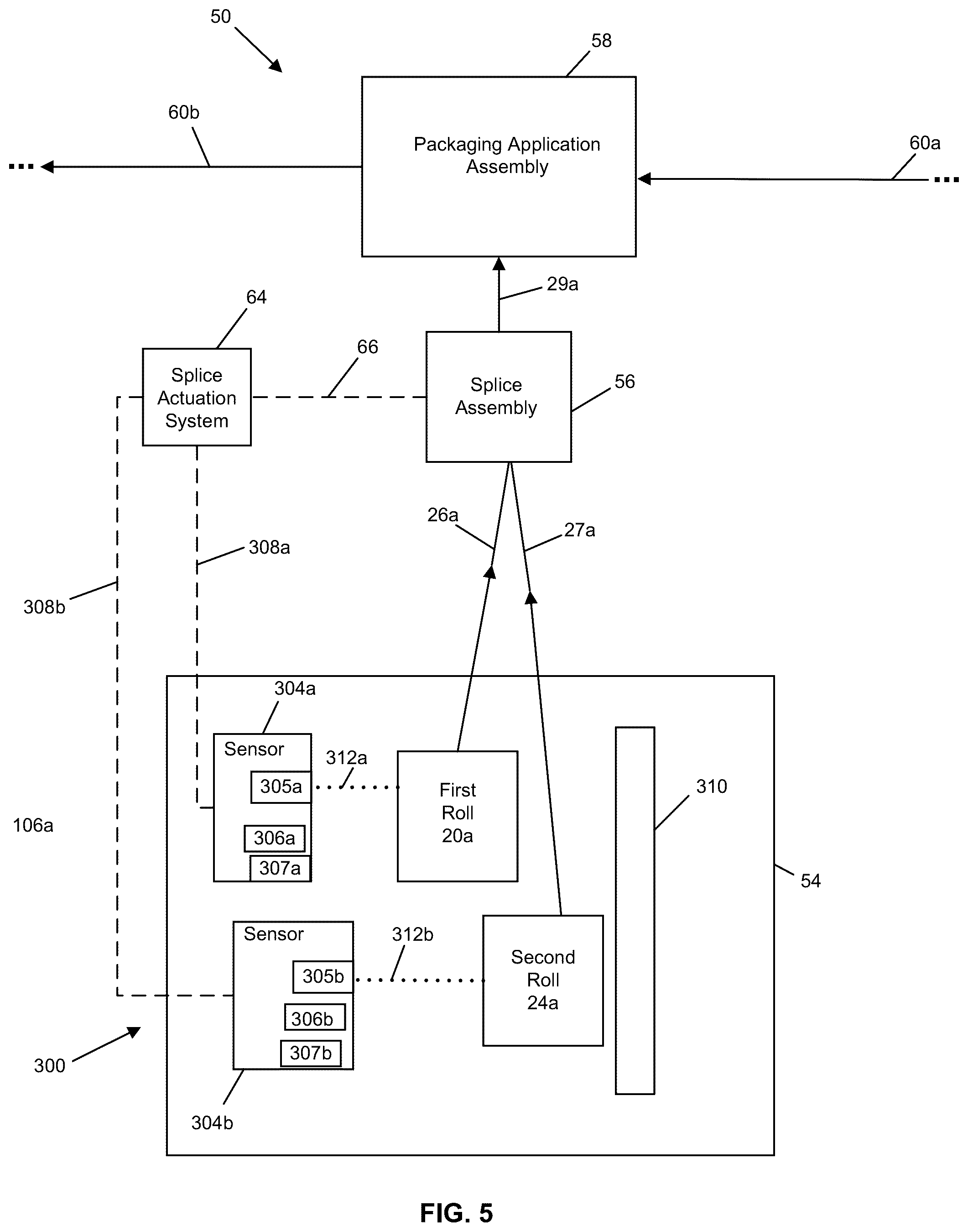 Patent US12338091 Figure 5 – System for reducing rolled stock waste