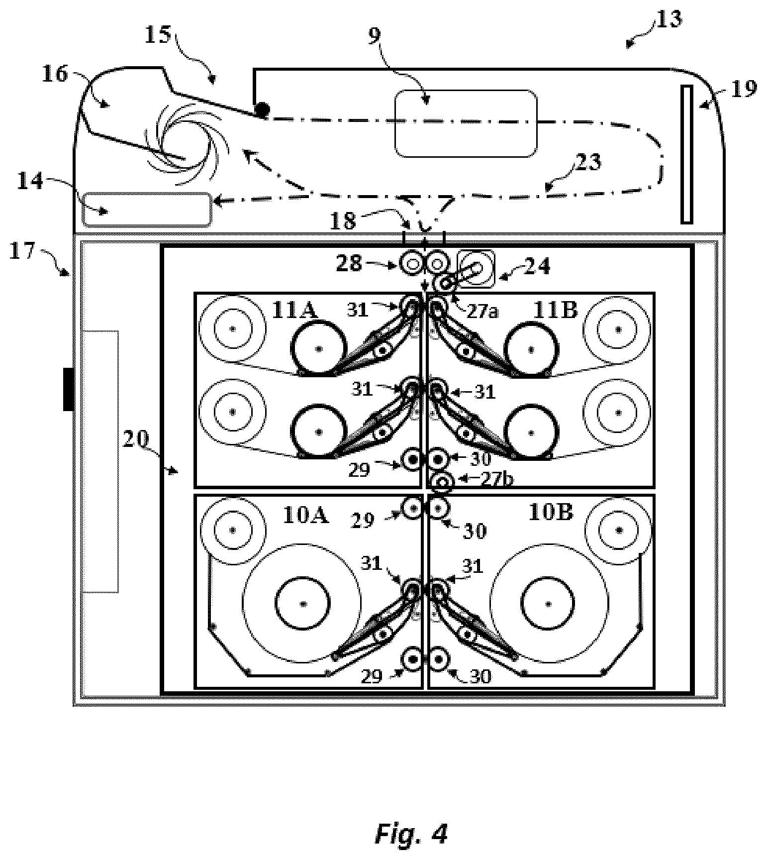 Patent US12338092 Figure 4 – Large storage capacity storing and issuing module