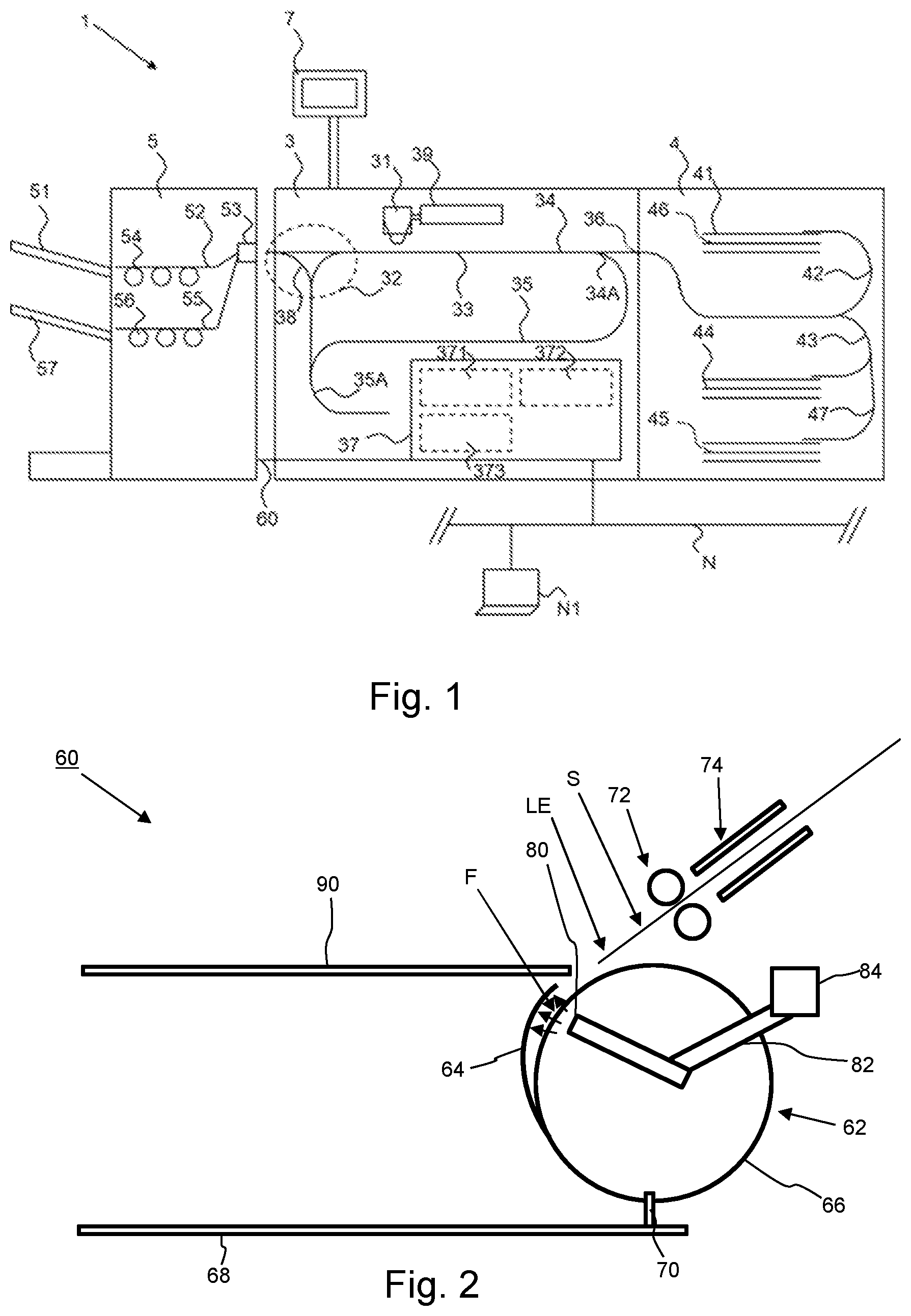 Patent US12338093 — Sheet stacker for thin or weak print media — Figure 1