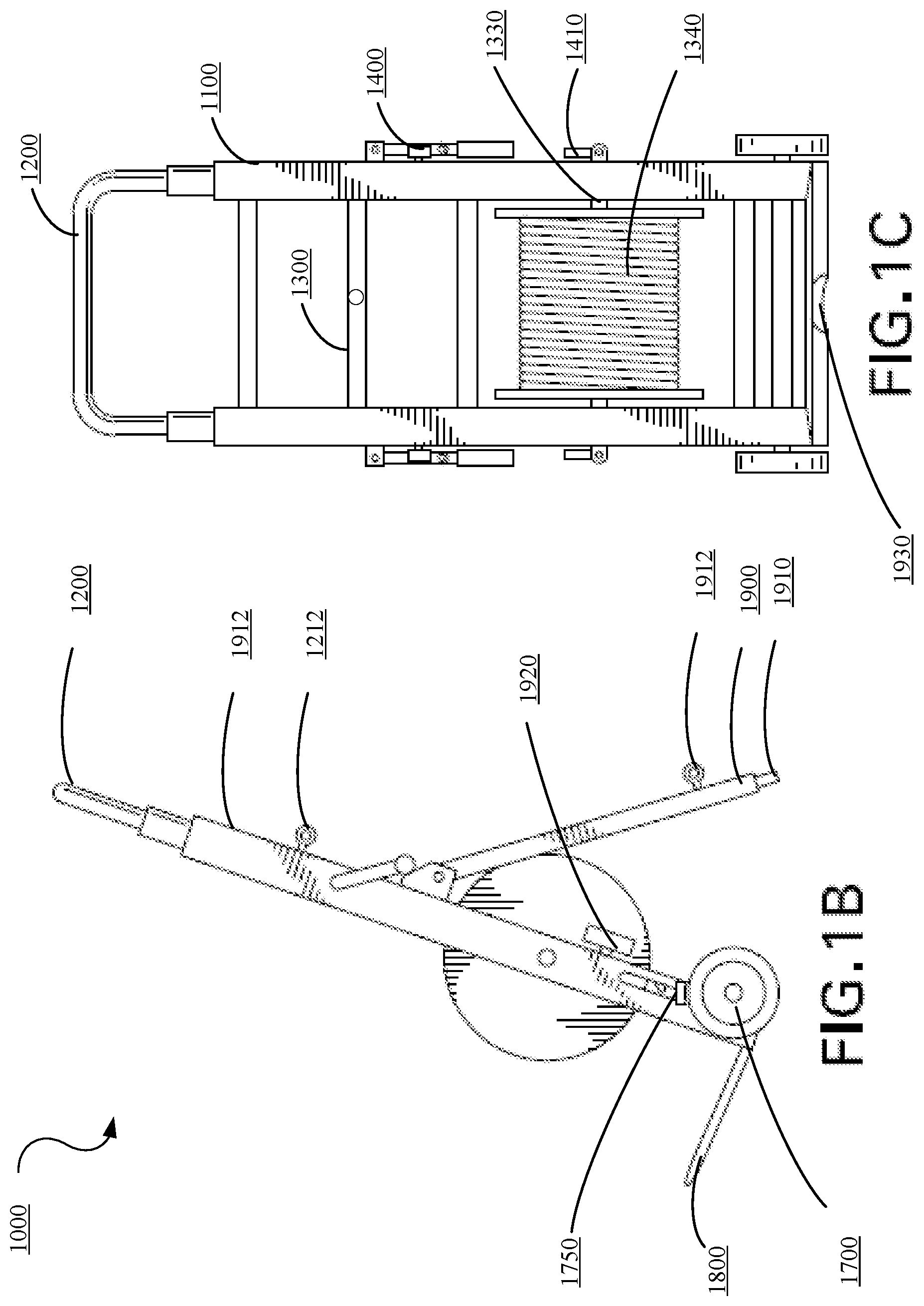 Patent US12338097 Figure 2 – Configurable cable dolly and telecommunications equipment pulleys and methods for using same