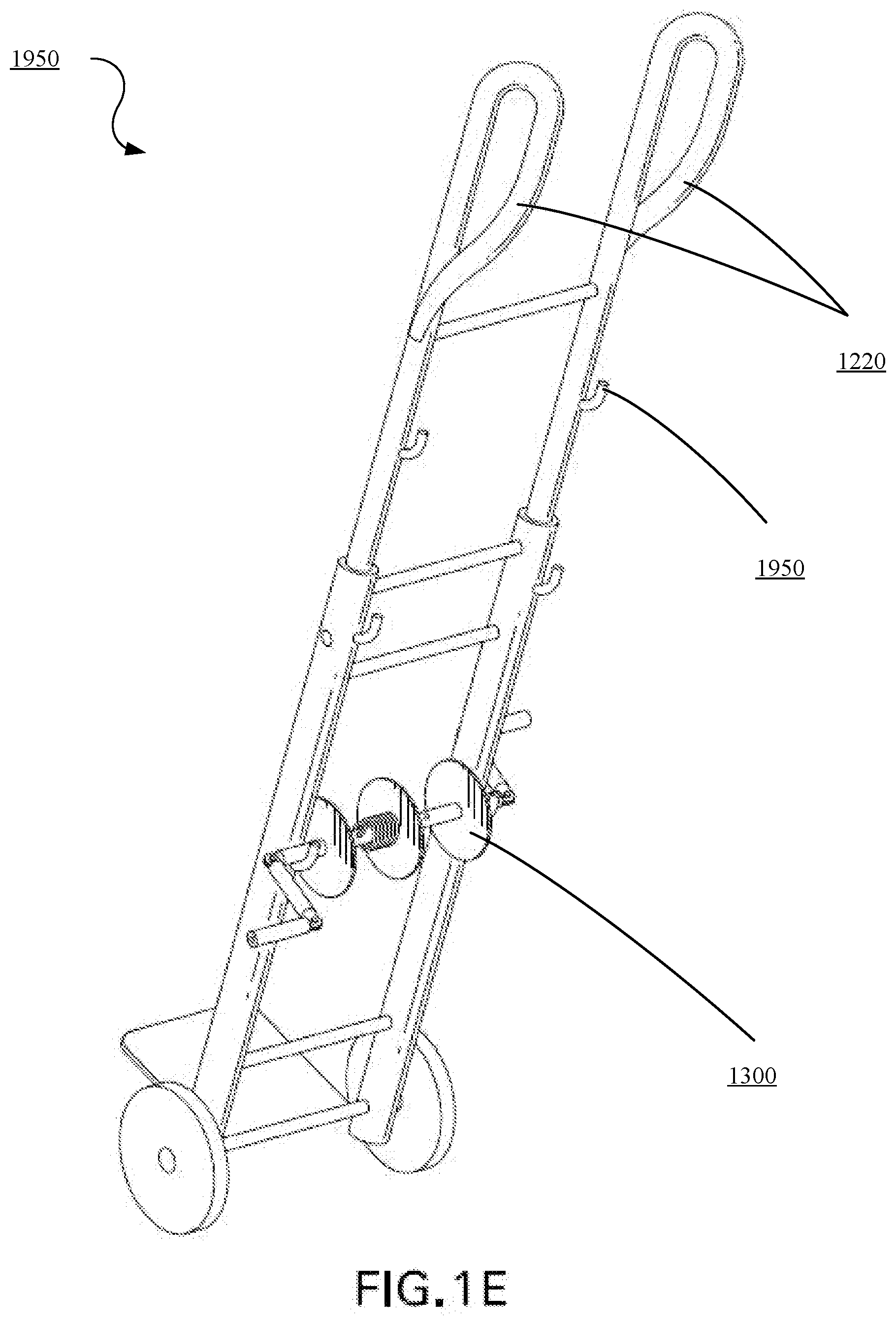Patent US12338097 Figure 4 – Configurable cable dolly and telecommunications equipment pulleys and methods for using same