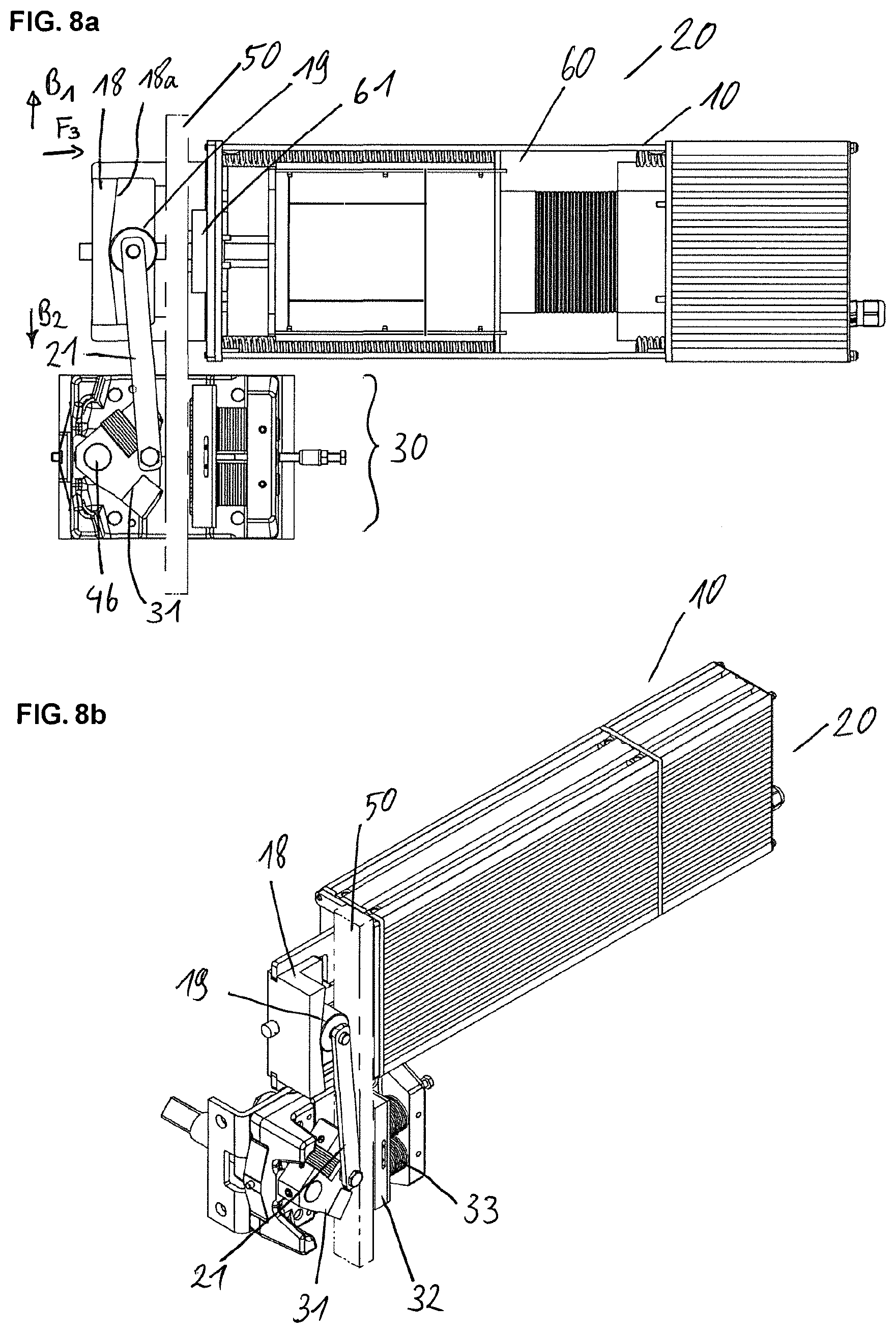 Patent US12338102 Figure 7 – Safety gear for an elevator system