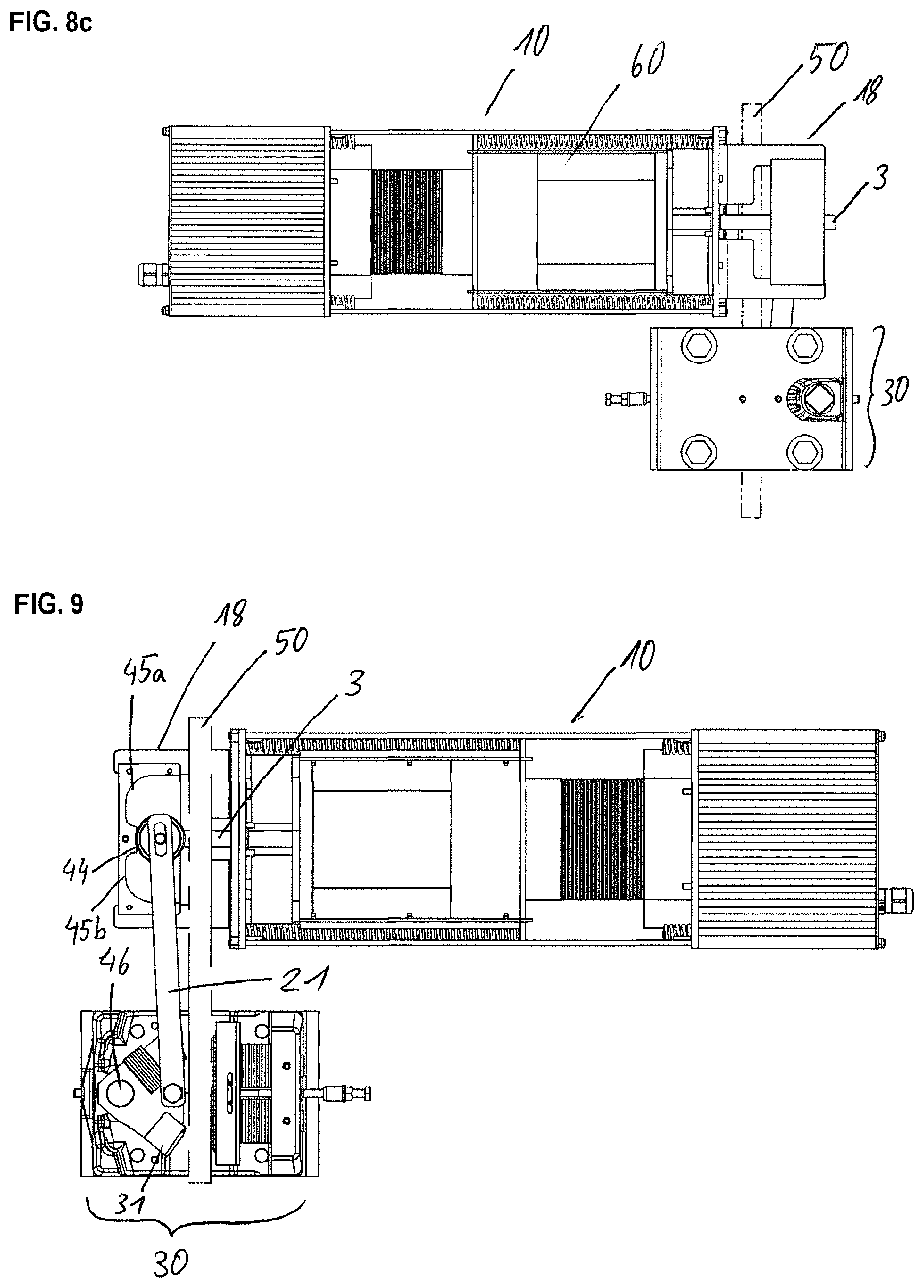 Patent US12338102 Figure 8 – Safety gear for an elevator system