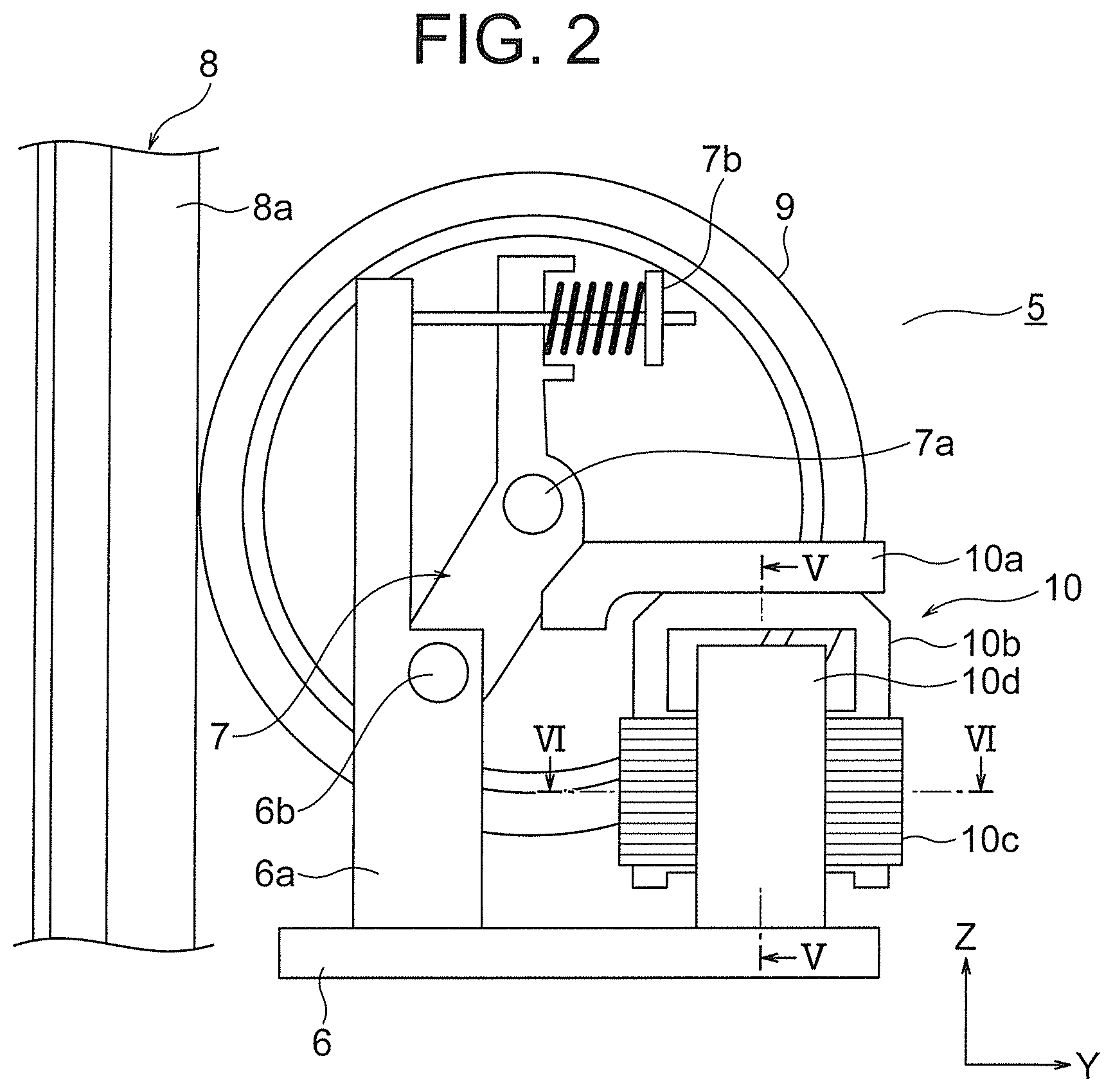 Patent US12338103 Figure 2 – Active guide roller and elevator device